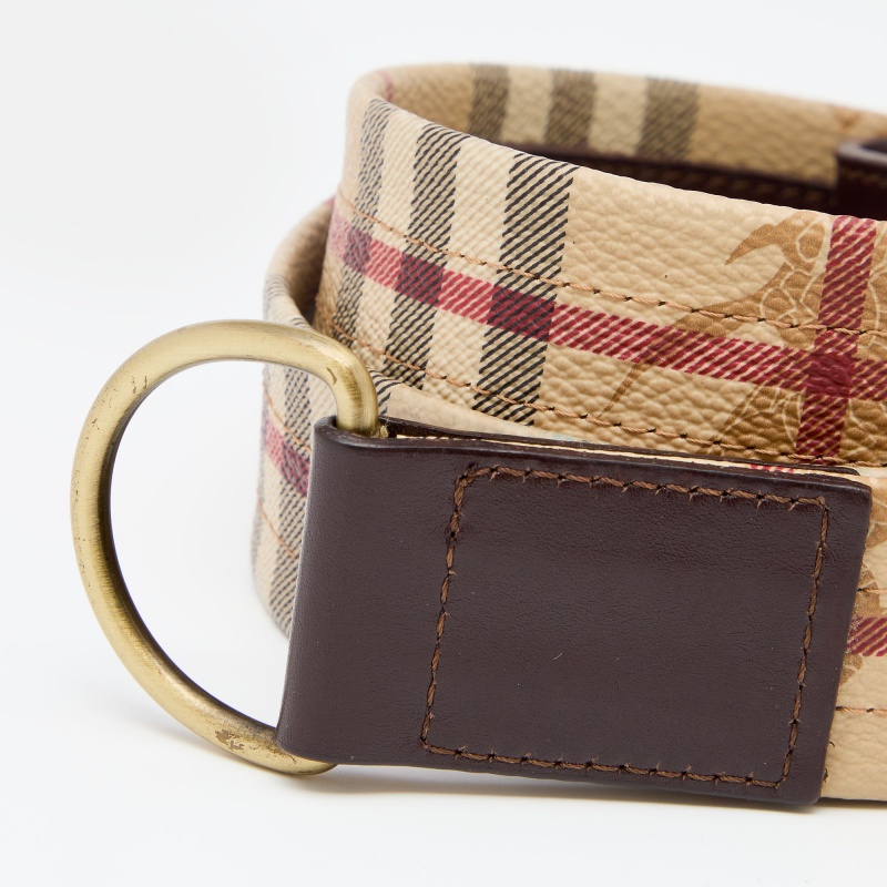 

Burberry Beige/Brown PVC and Leather Belt
