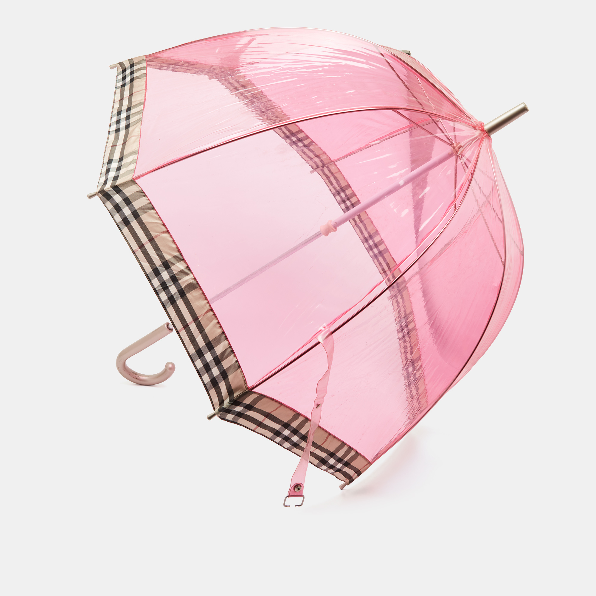 

Burberry Pink/Beige PVC and Nova Check Nylon Umbrella