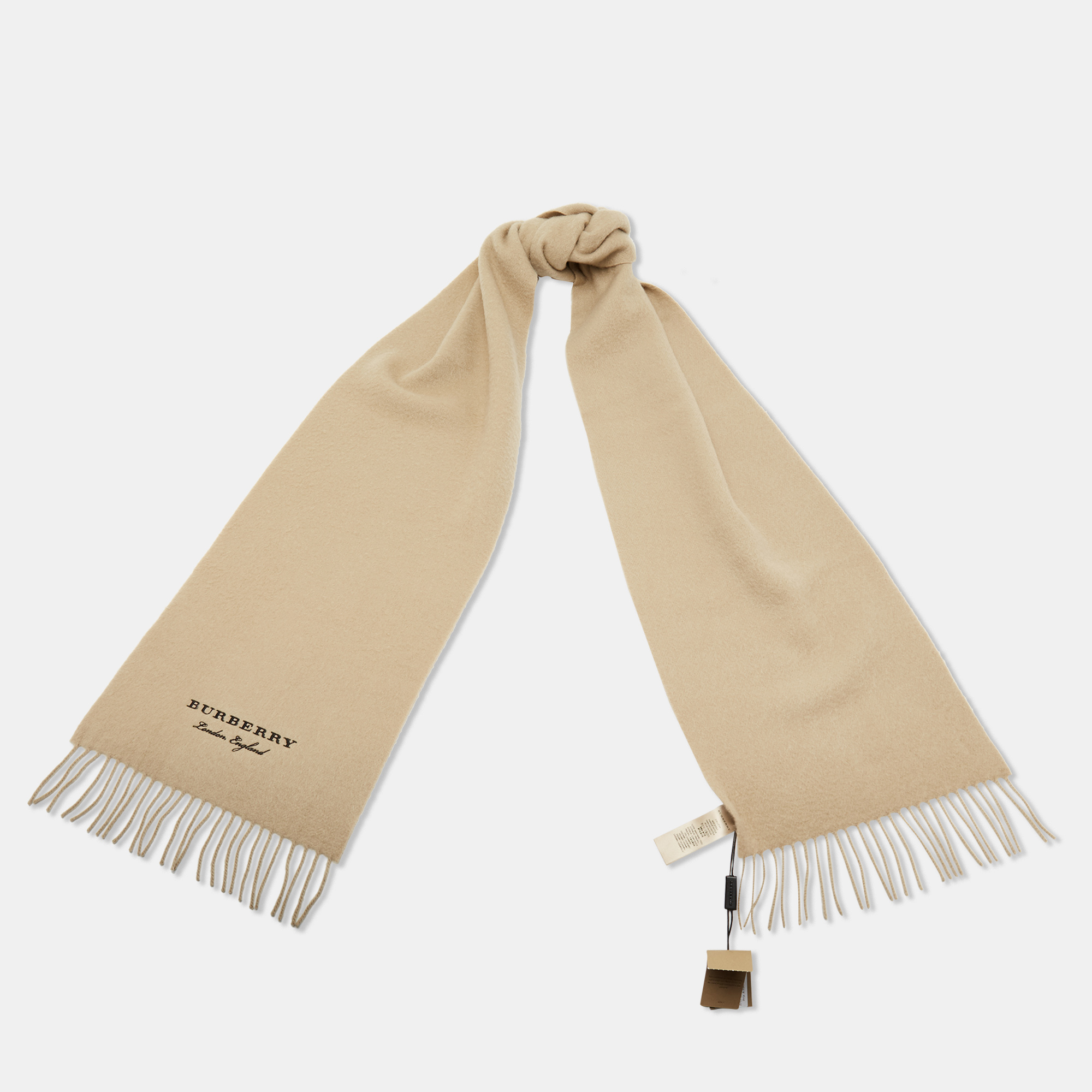 

Burberry Light Beige Cashmere Fleece Scarf