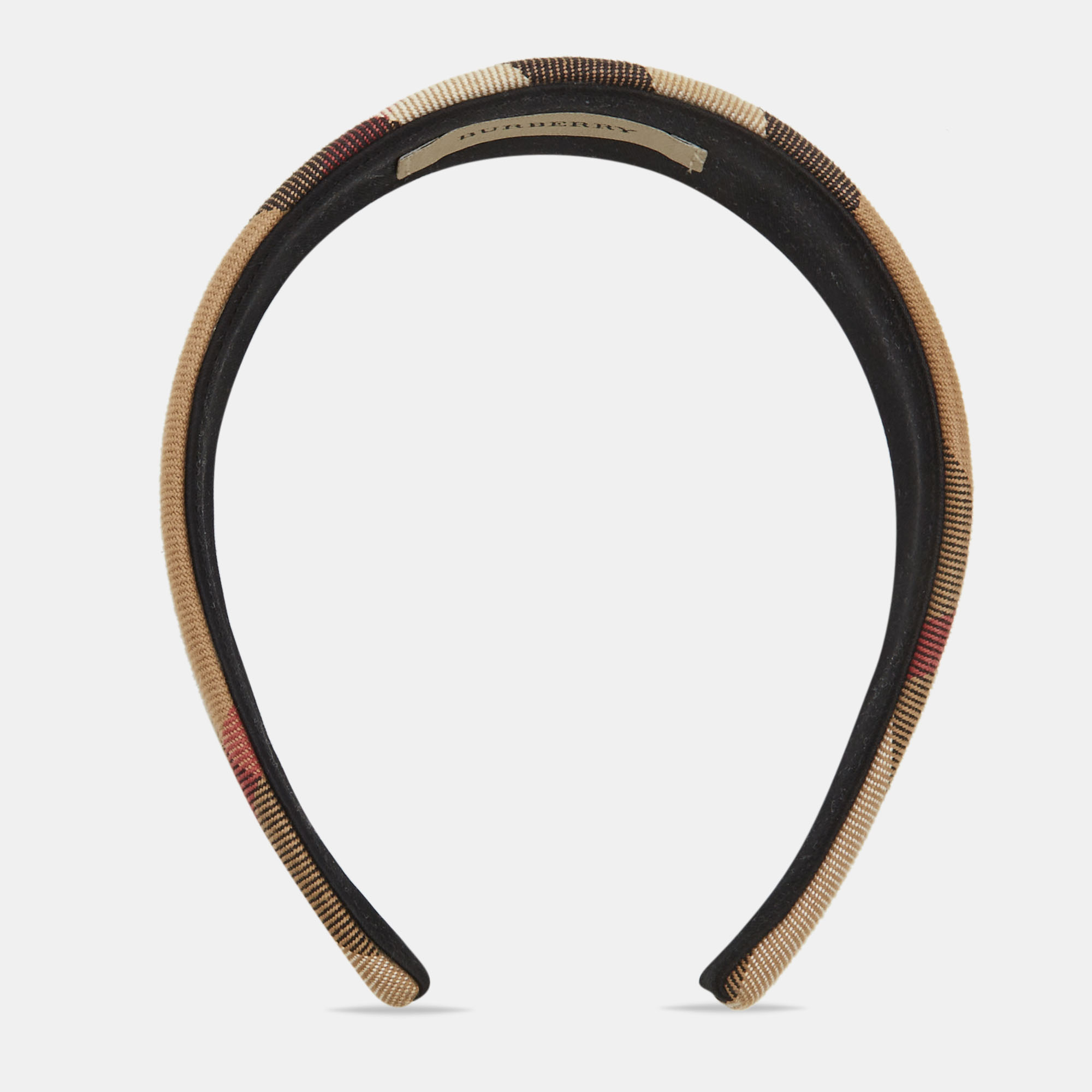 

Burberry Beige Giant Checked Head Band