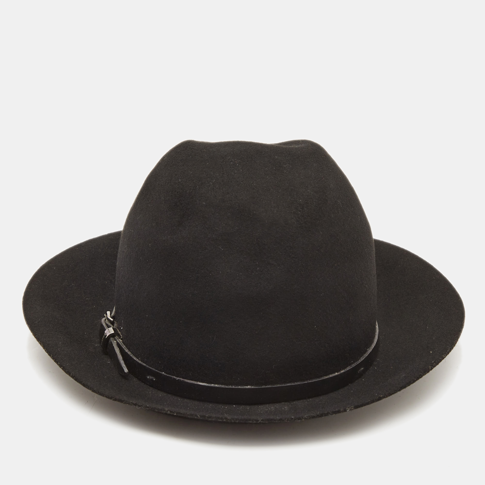 

Burberry Black Wool Fedora Hat