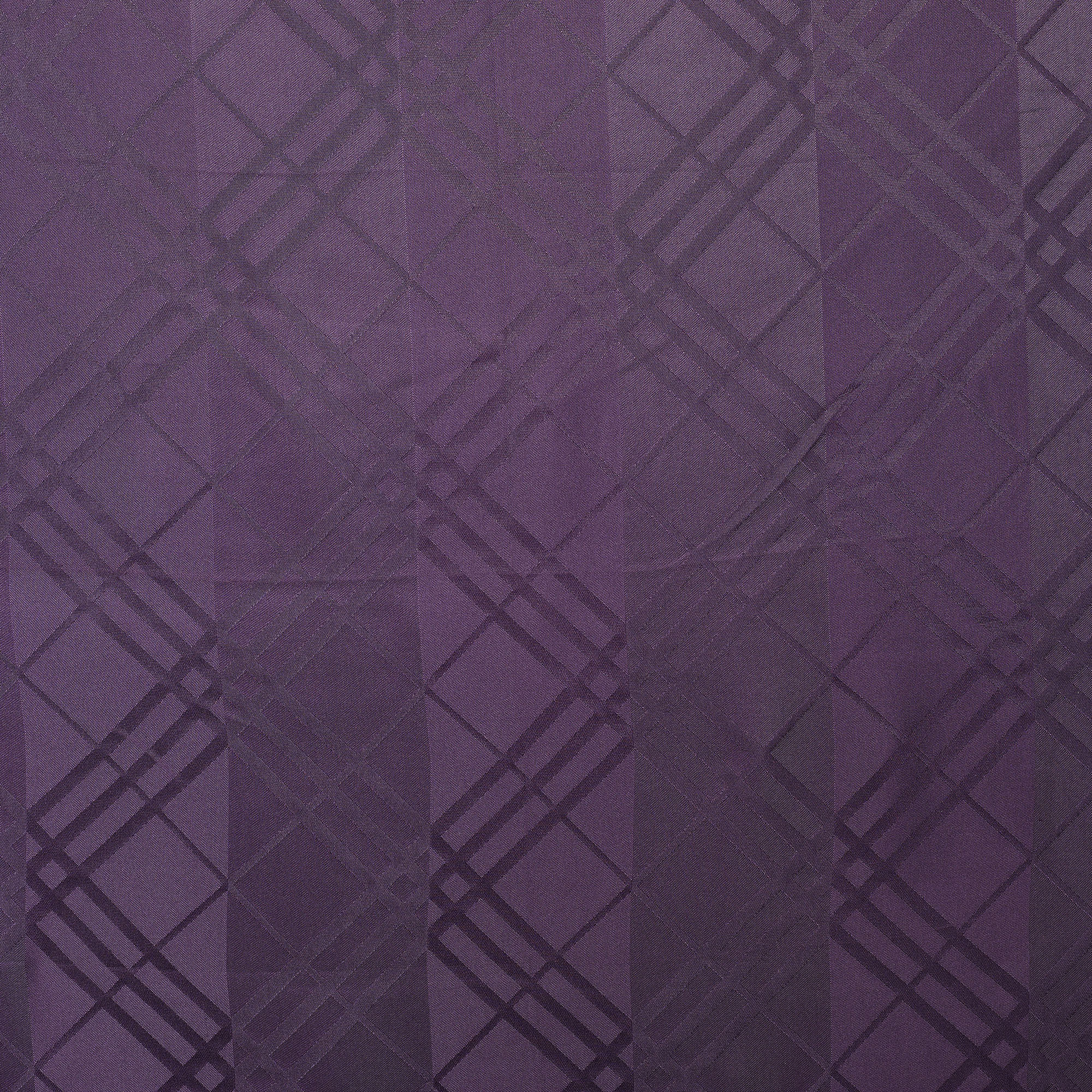 

Burberry Purple Checkered Silk Square Scarf