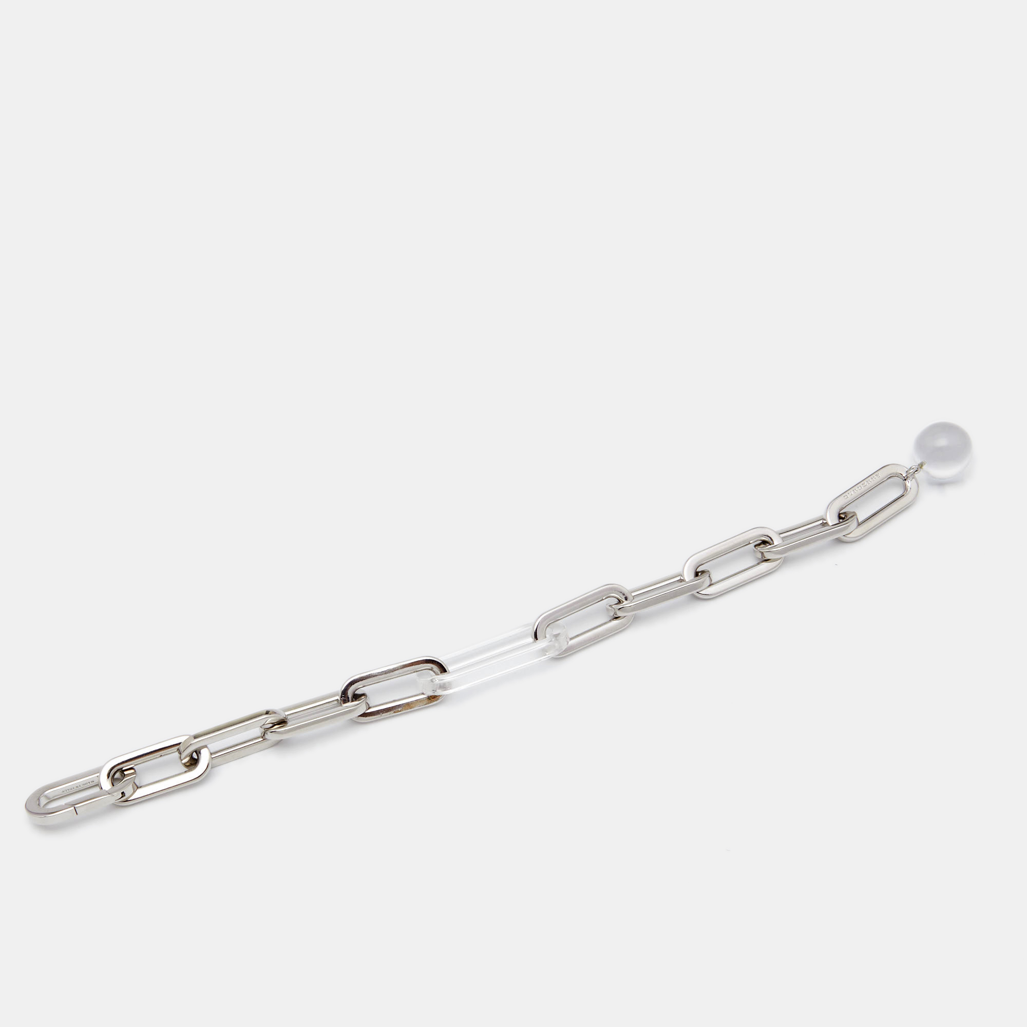 

Burberry Palladio Glass Silver Tone Bracelet