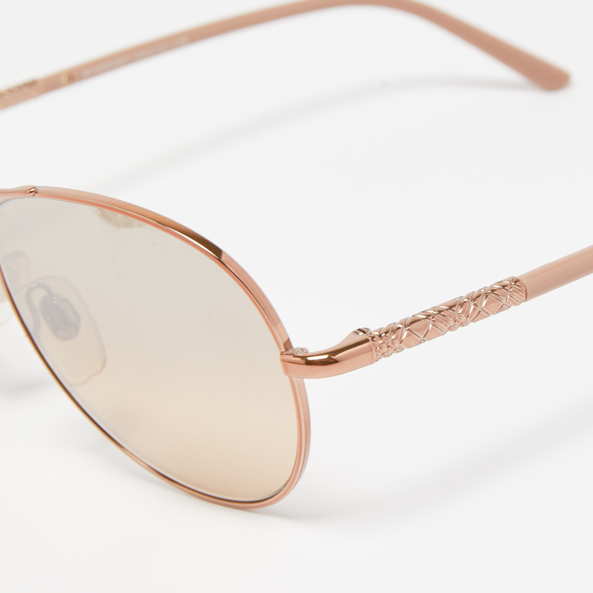 

Burberry Rose Gold B3053 Acetate Gradient Aviator Sunglasses