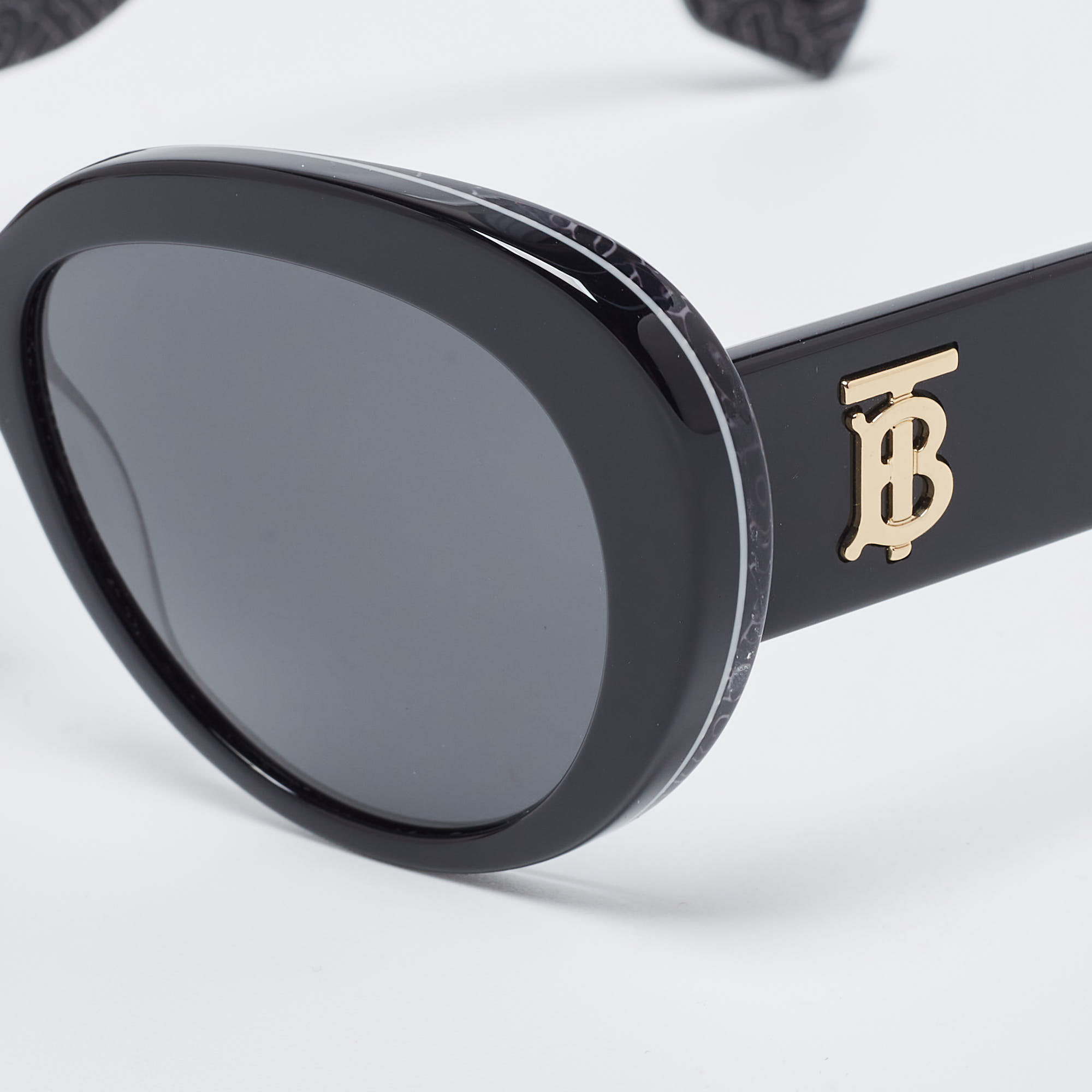 

Burberry Black BE 4298 TB Logo Cat Eye Sunglasses
