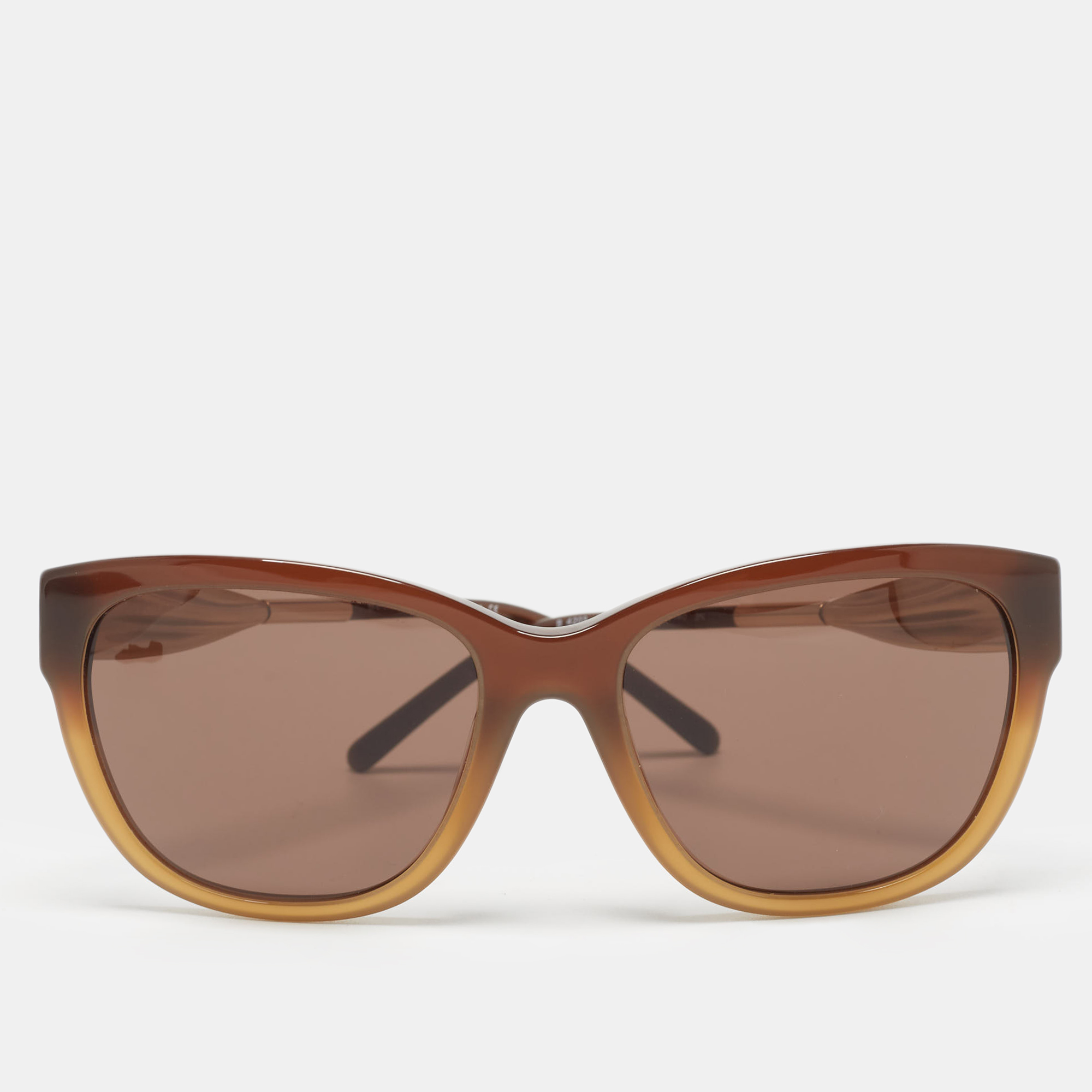 Pre-owned Burberry Brown/gold B4203 Square Sunglasses