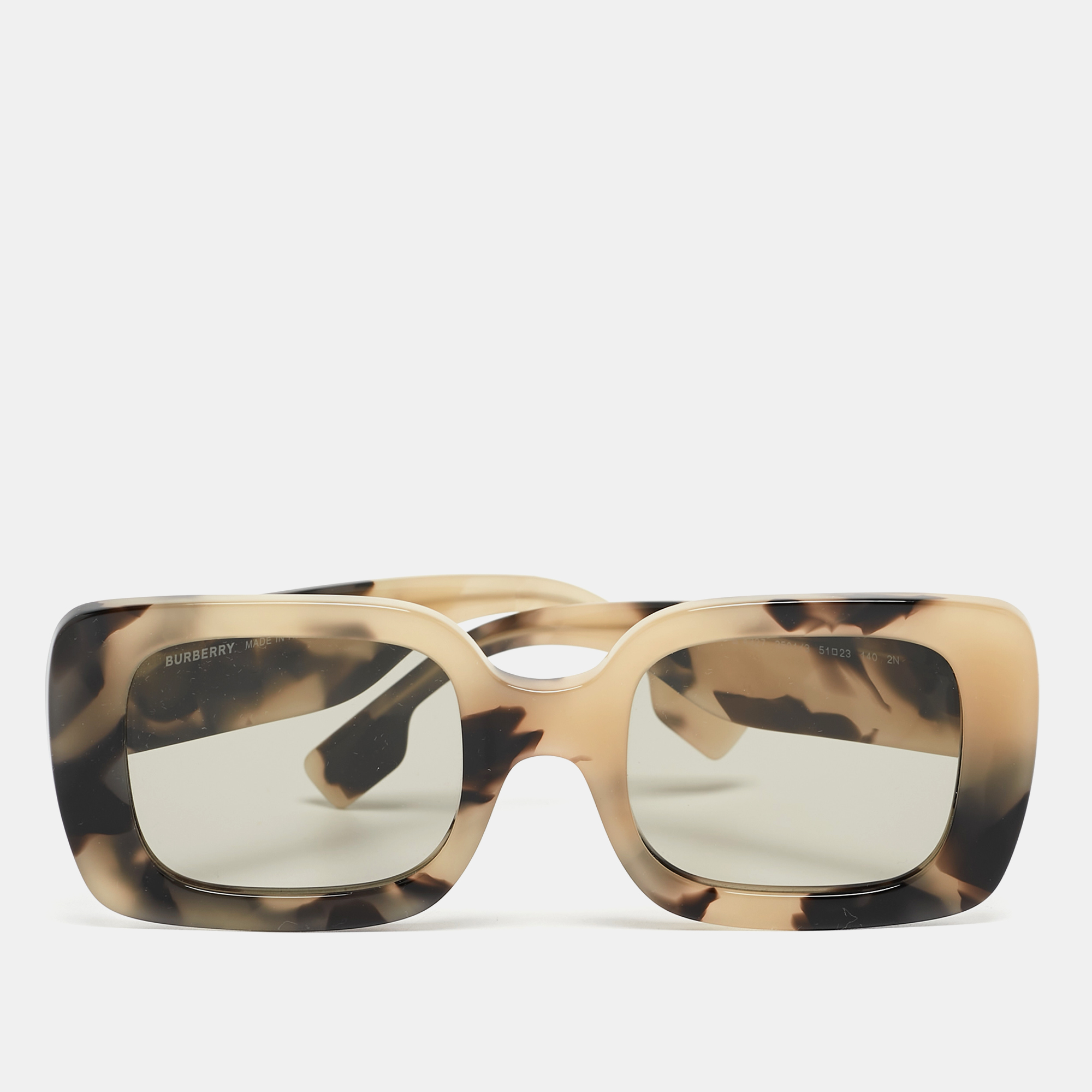 

Burberry Beige/Black Tortoise Print Delilah Square Sunglasses