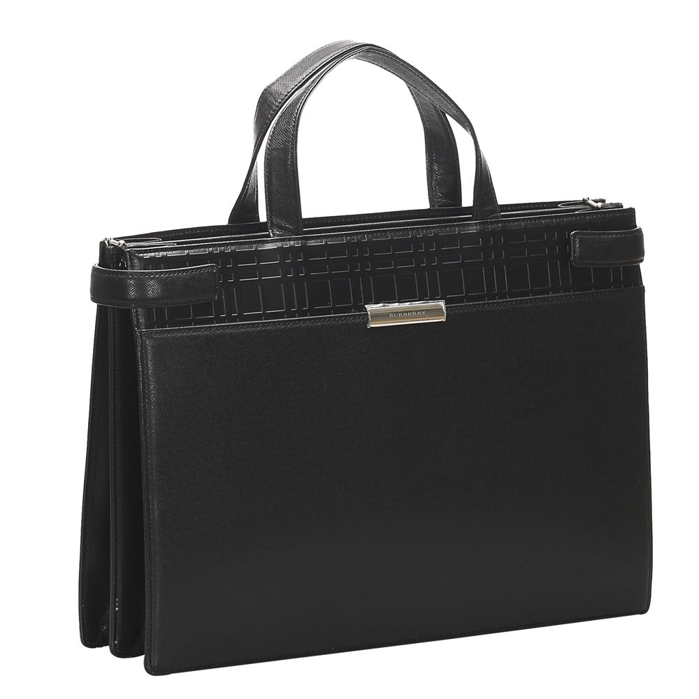 

Burberry Black Leather Business Bag