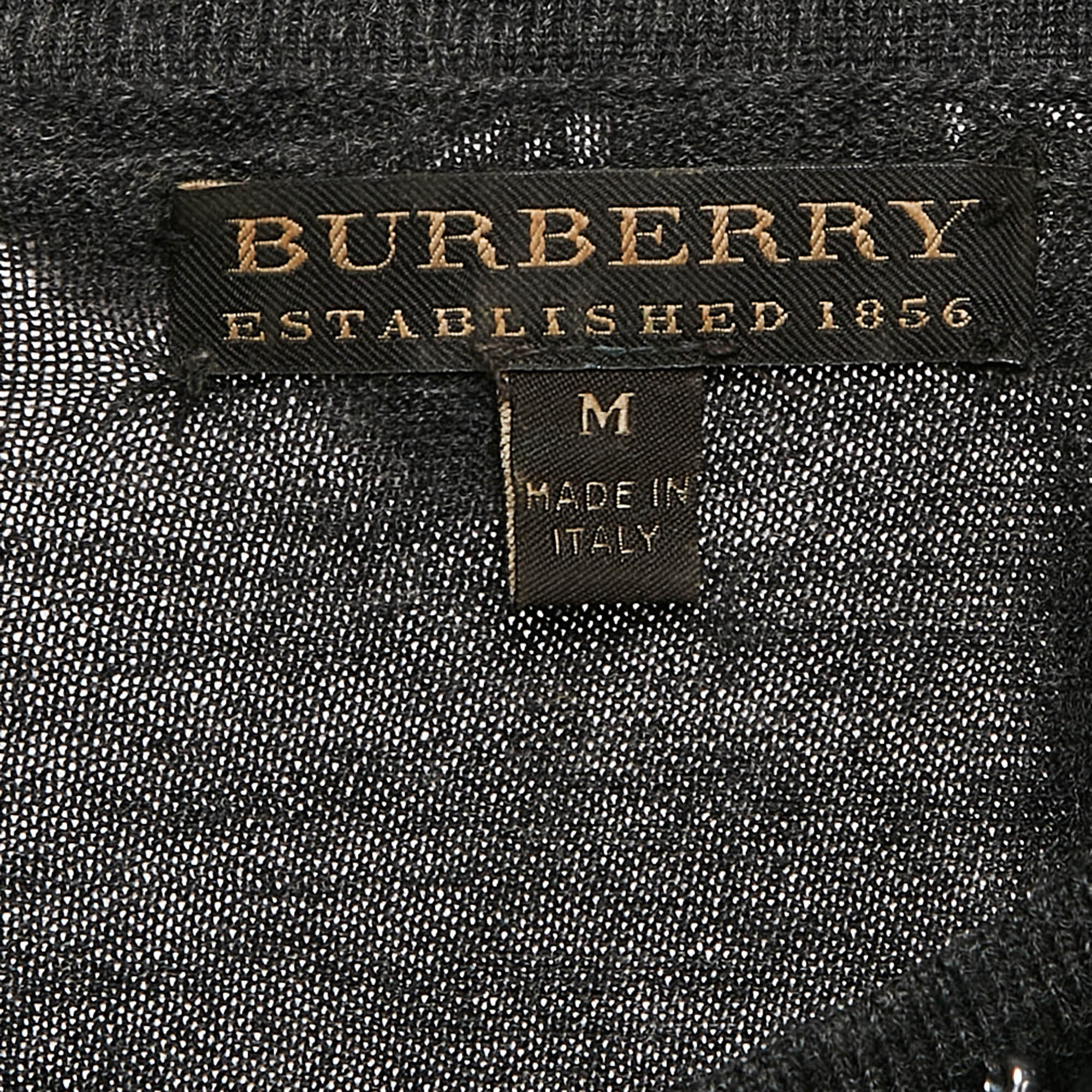 Burberry Prorsum Vintage Grey Embellished Wool Knit Sleeveless Top M 