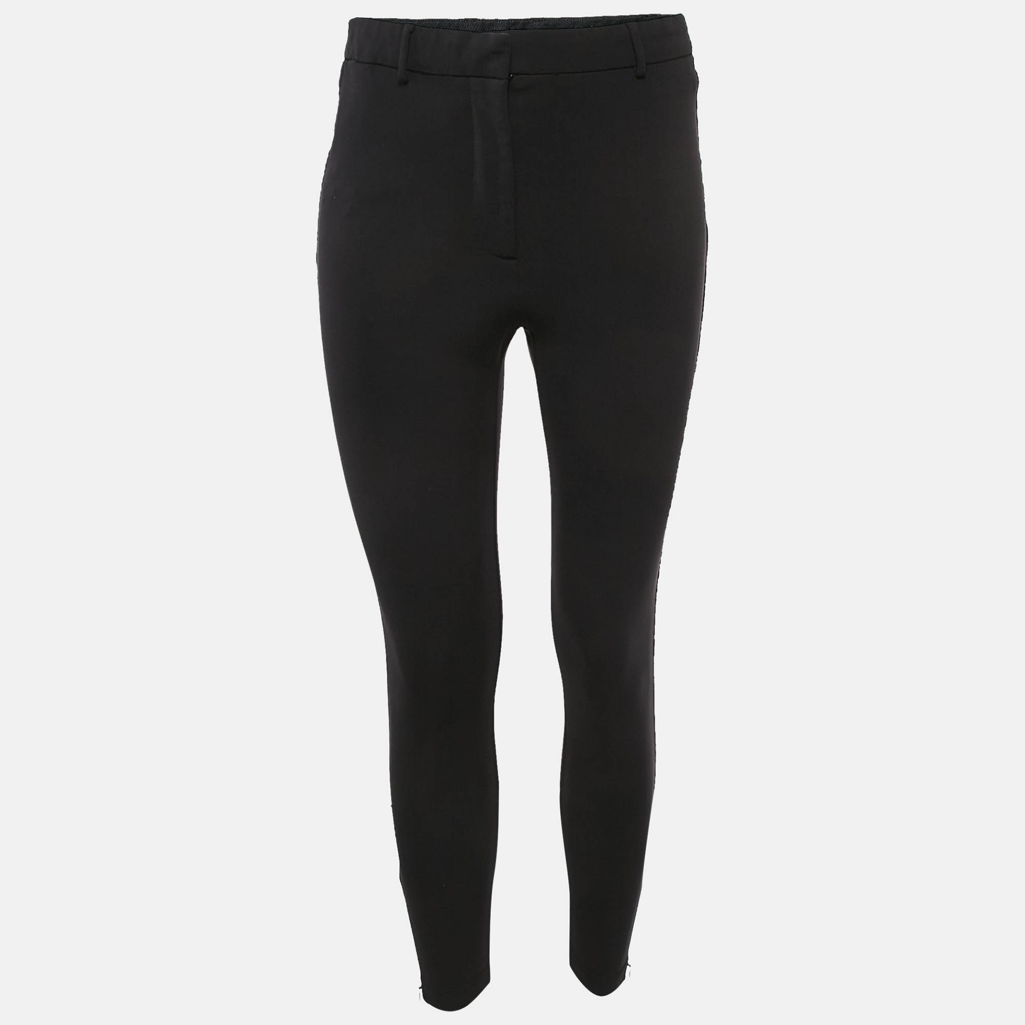 

Burberry Black Jersey Skinny Fit Trousers XS