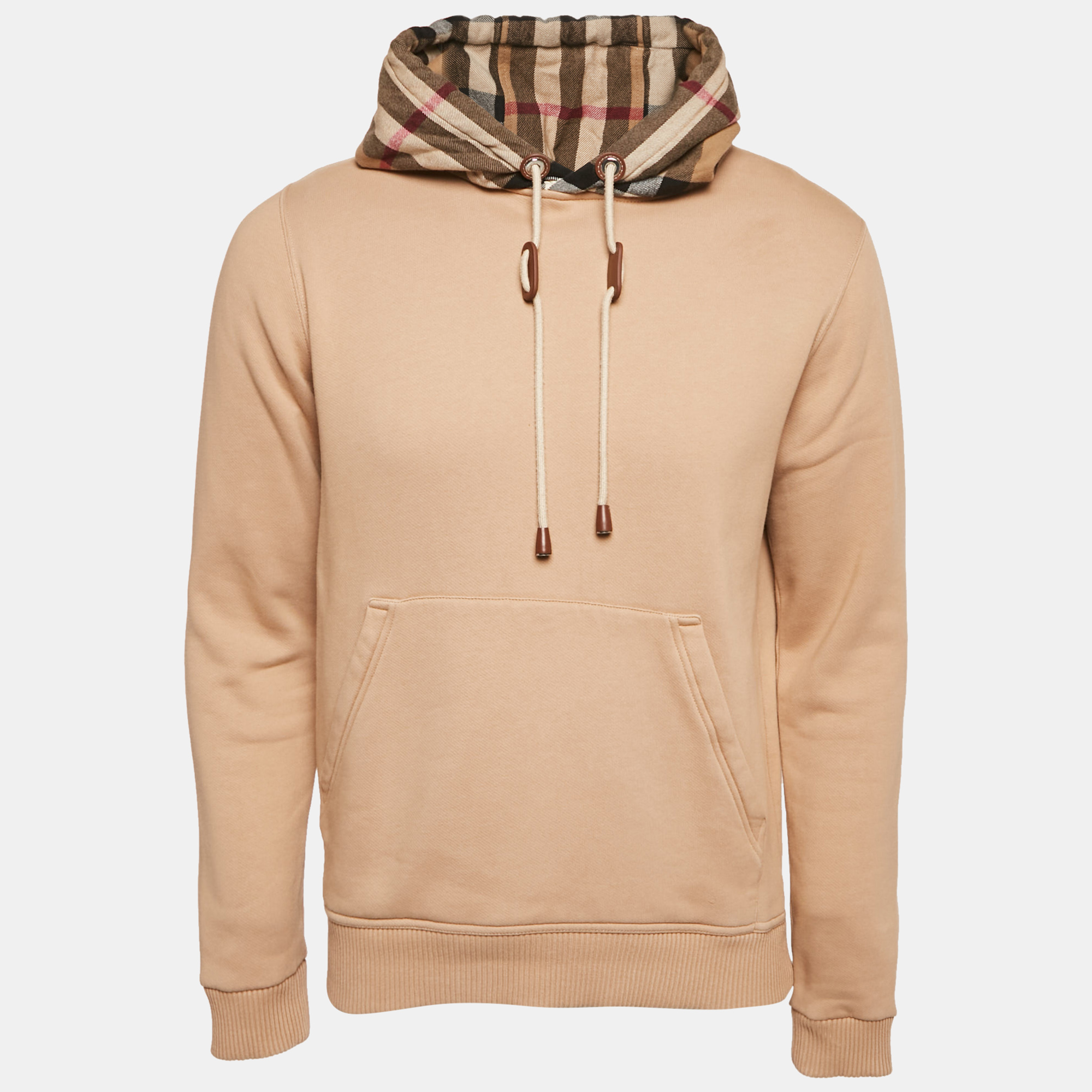 

Burberry Beige Vintage Check Patterned Cotton Hoodie XS