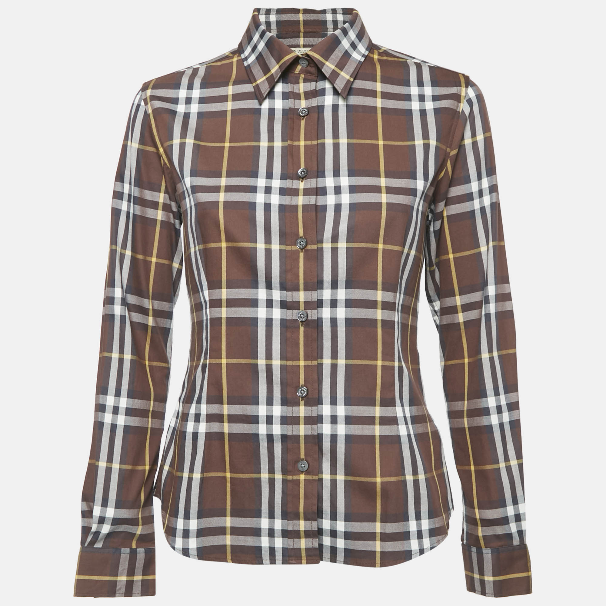 

Burberry Brown Checks Cotton Long Sleeve Shirt S