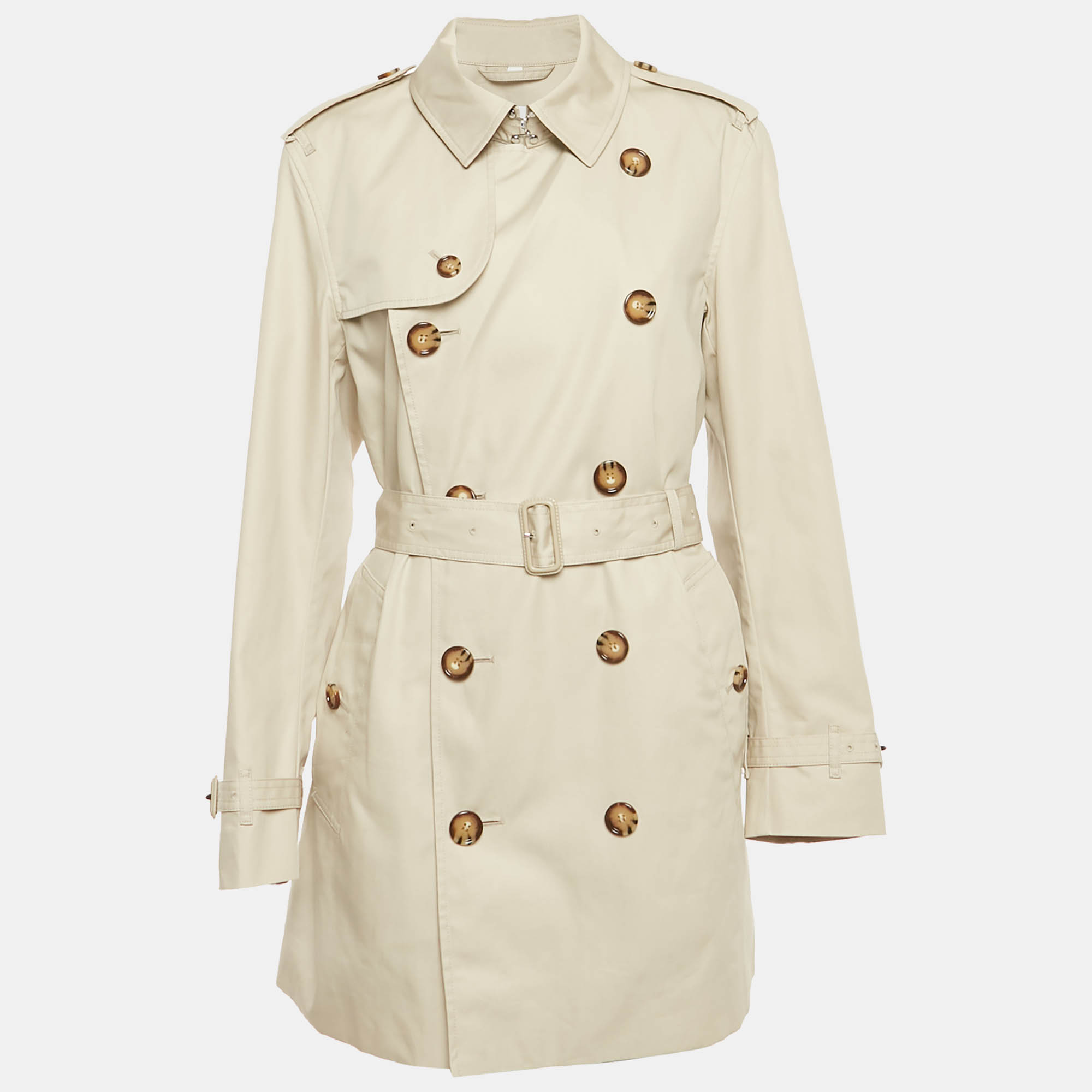

Burberry Beige Cotton Double Breasted Trench Coat L