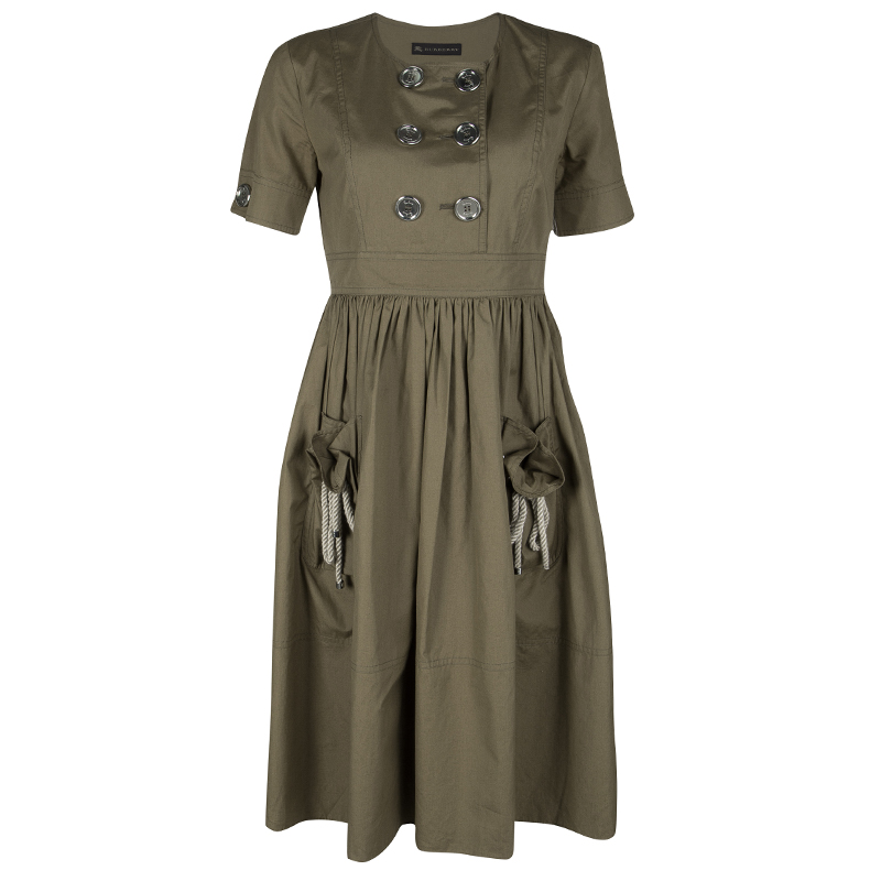 short sleeve trench dress