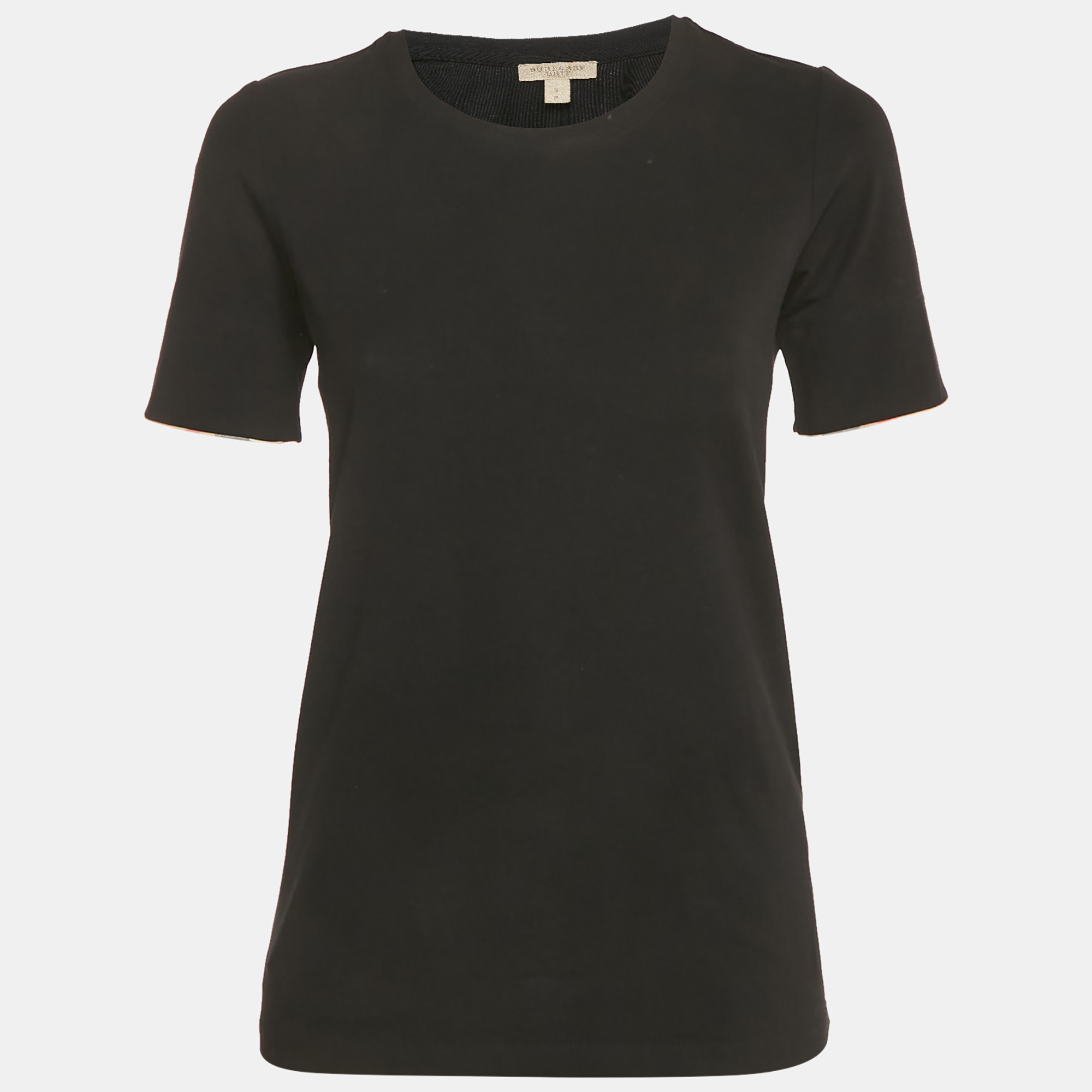 Burberry Black Jersey Crewneck T-Shirt S