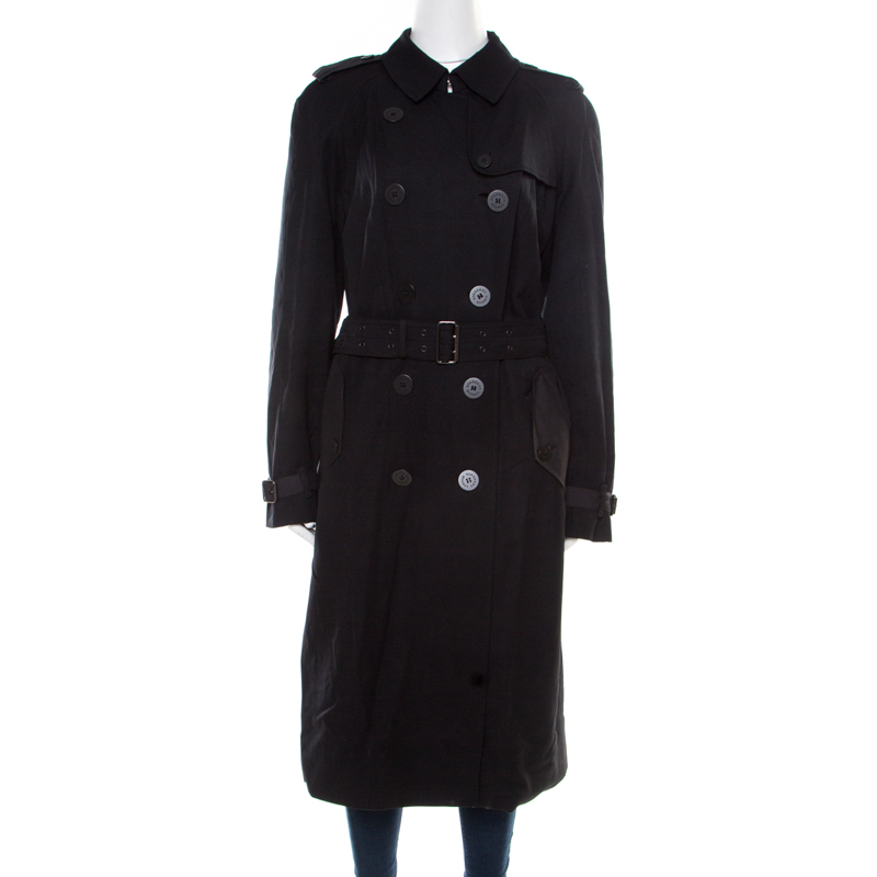 Burberry London Black Wool Double Breasted Overcoat M Burberry | The ...