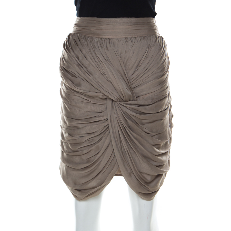 silk chiffon skirt