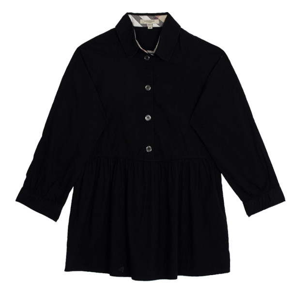 Pre Owned Burberry Cotton Silk Shirt Top XS