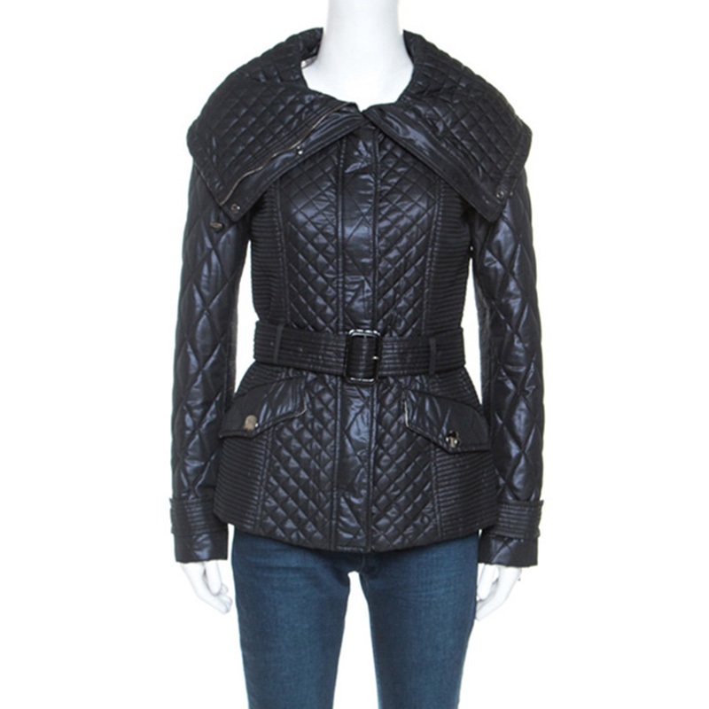 burberry quilted belted jacket