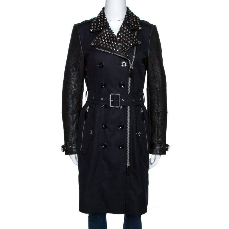 burberry trench coat leather
