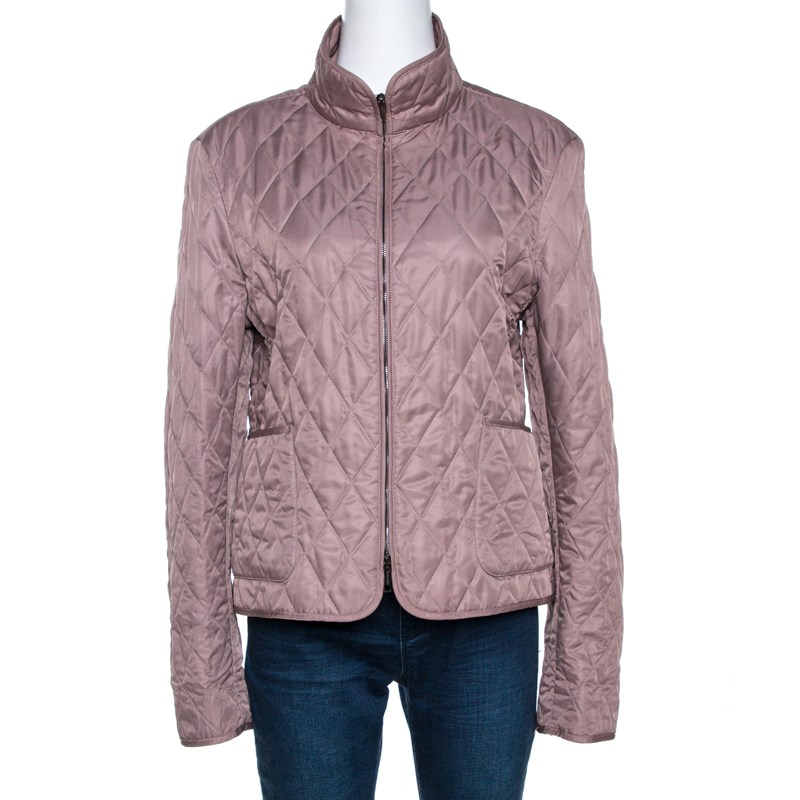 Burberry quilted cheap zip jacket