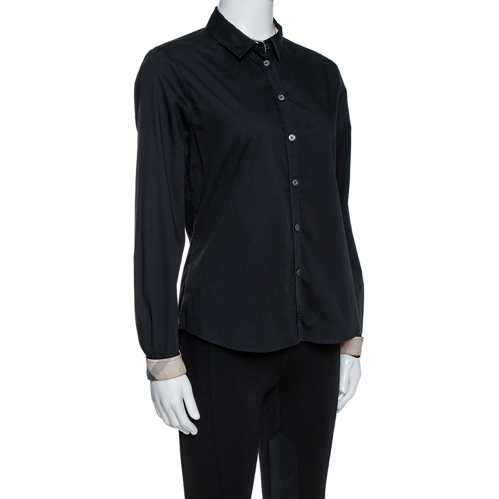 

Burberry Brit Black Stretch Cotton Long Sleeve Shirt