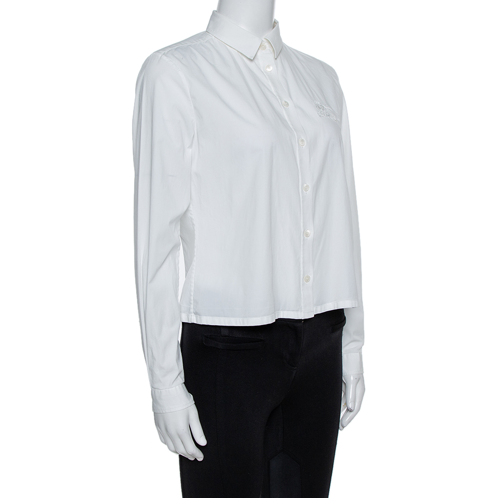 

Burberry Brit White Cotton Long Sleeve Shirt