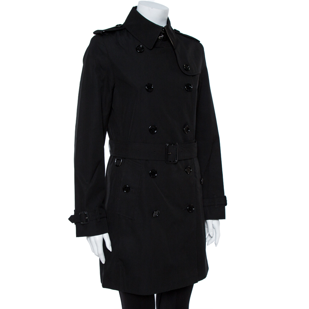 

Burberry Black Buckingham Belted Coat