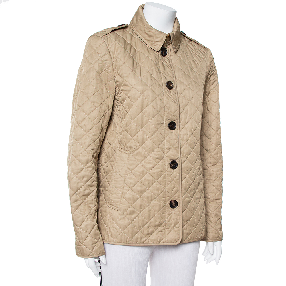 

Burberry Brit Beige Cotton Quilted Ashurst Jacket