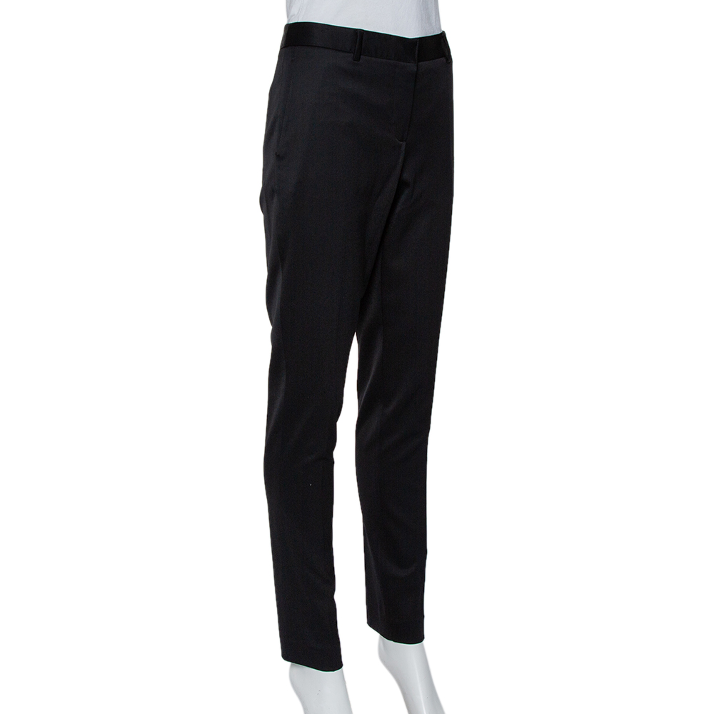 

Burberry Prorsum Black Wool Tapered Leg Trousers