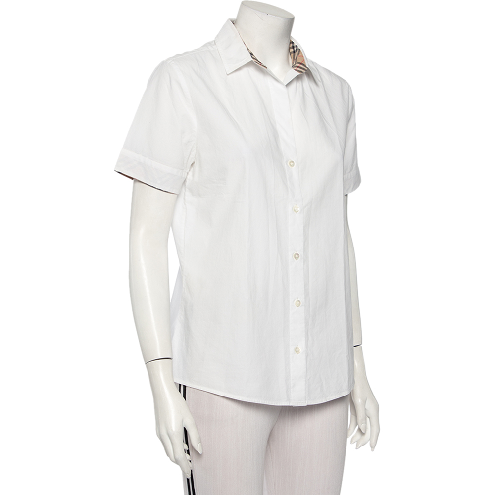 

Burberry Brit White Cotton Short Sleeve Shirt