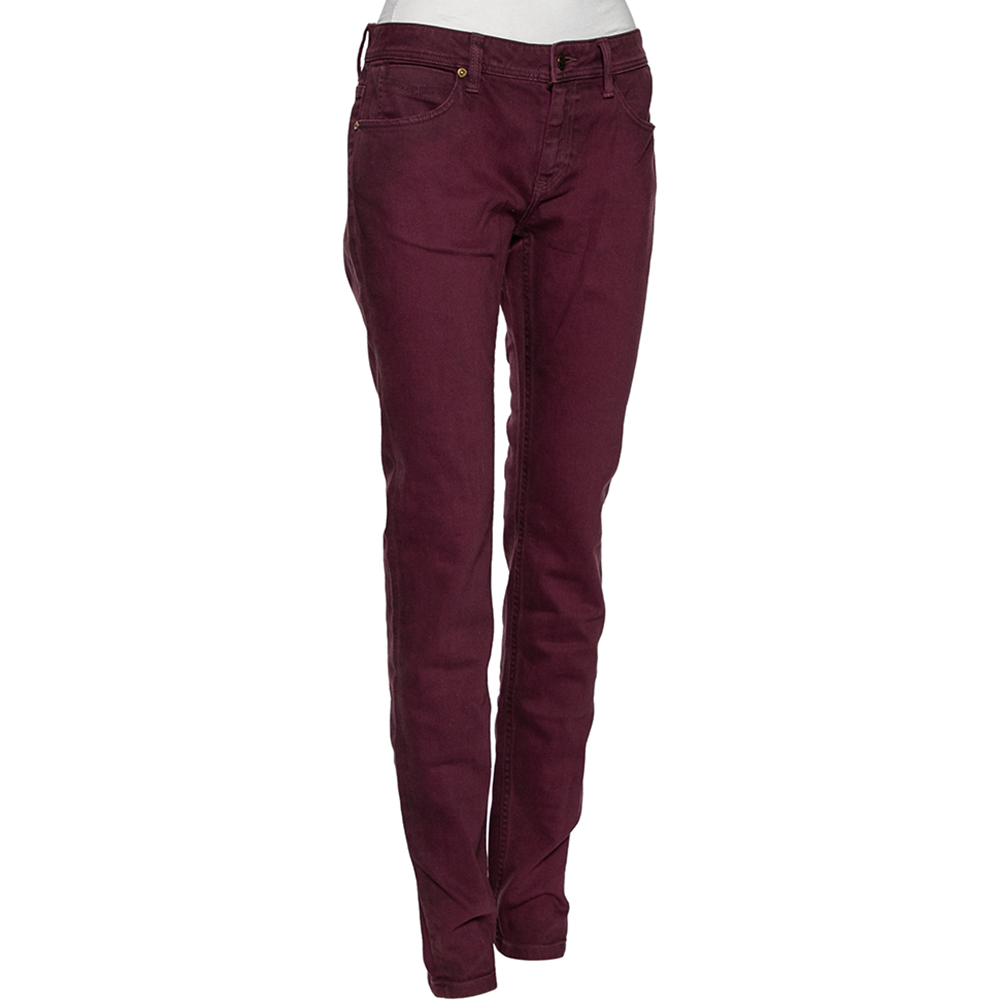 

Burberry Brit Burgundy Denim Kensington Skinny Jeans