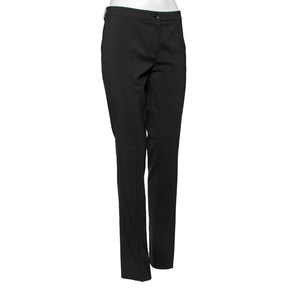 

Burberry Black Wool Regular Fit Pants