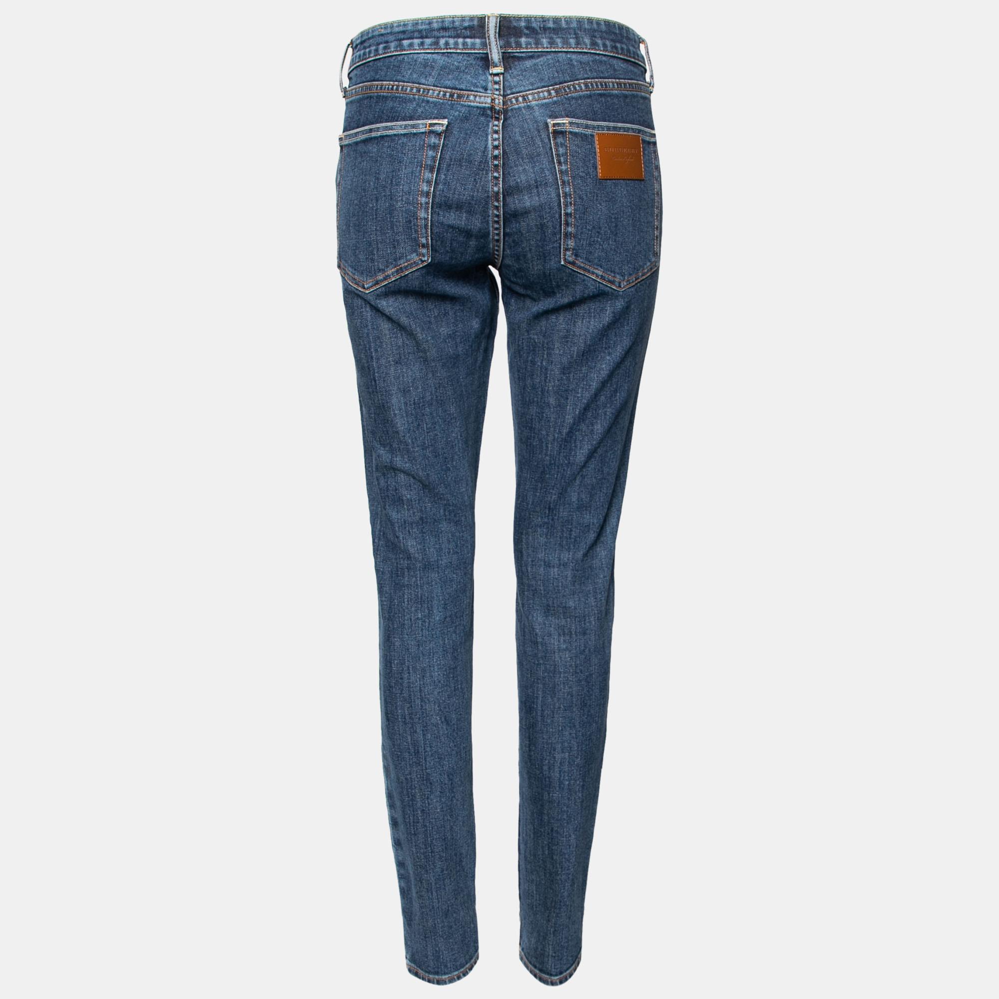 

Burberry Blue Denim Skinny Mid-Rise Jeans