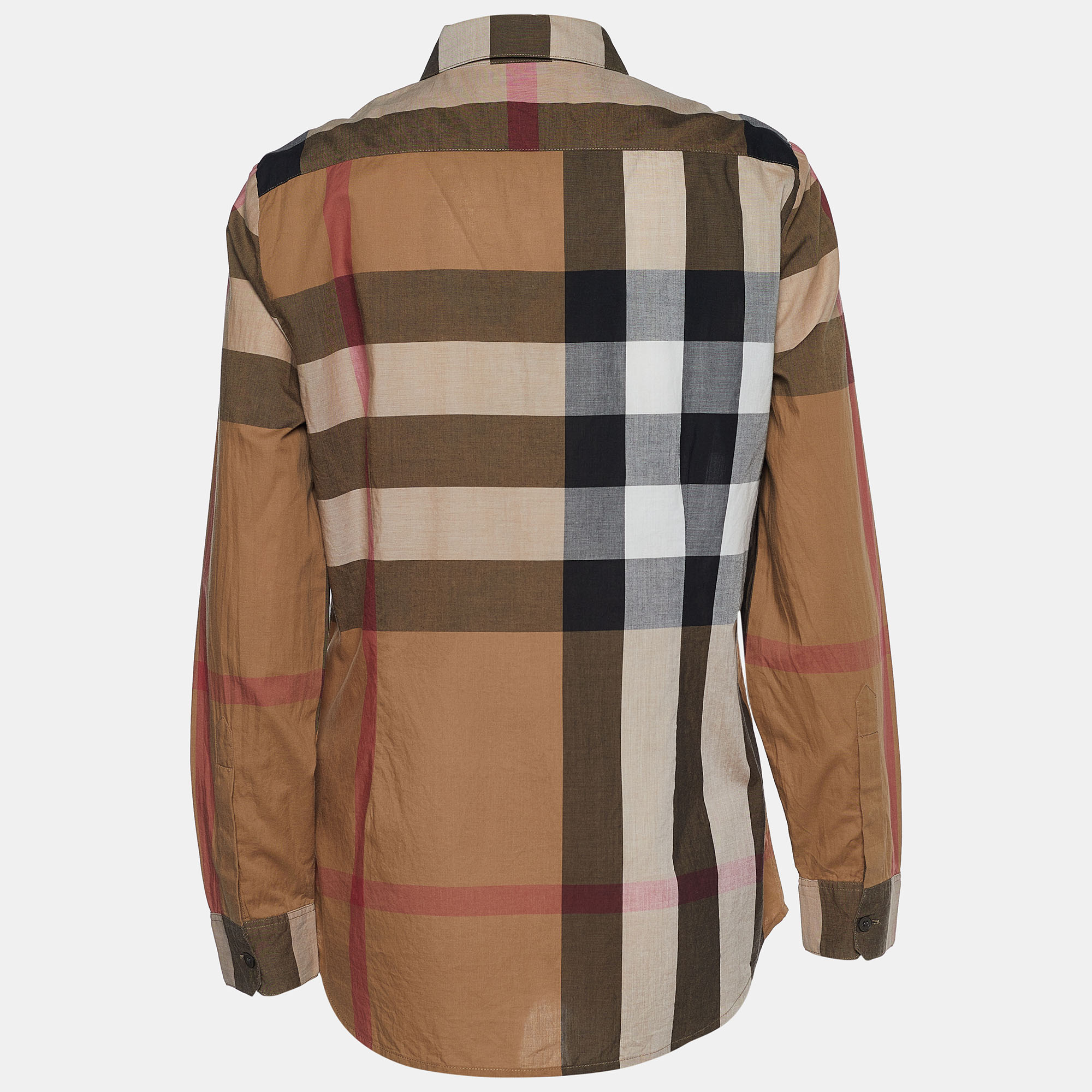 

Burberry Brown Check Print Cotton Shirt