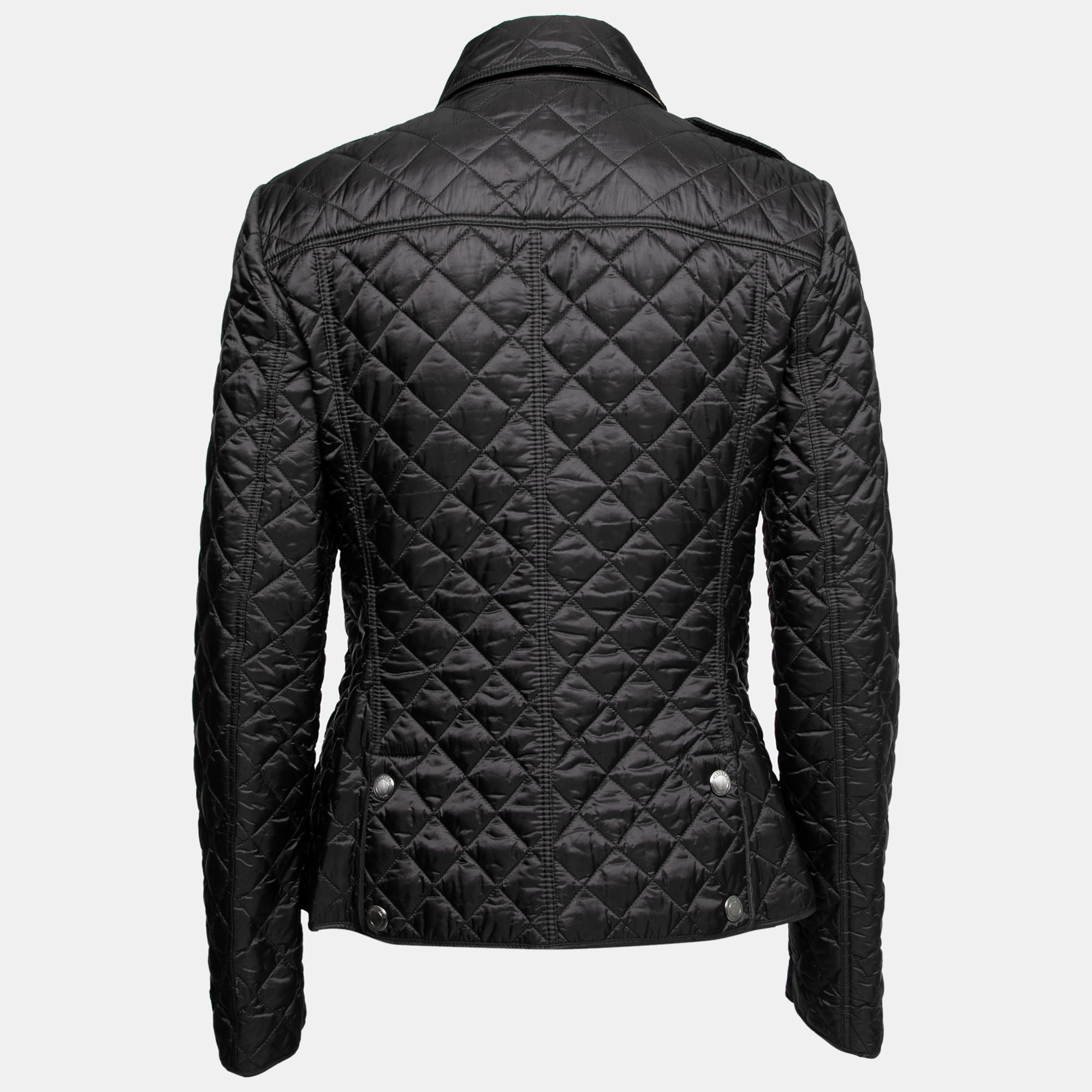 

Burberry Black Quilted Synthetic Kencott Jacket