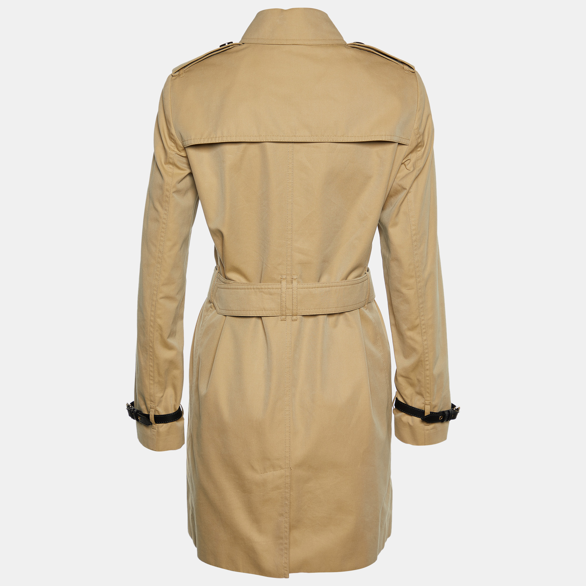 

Burberry Beige Cotton Belted Rochester Trench Coat