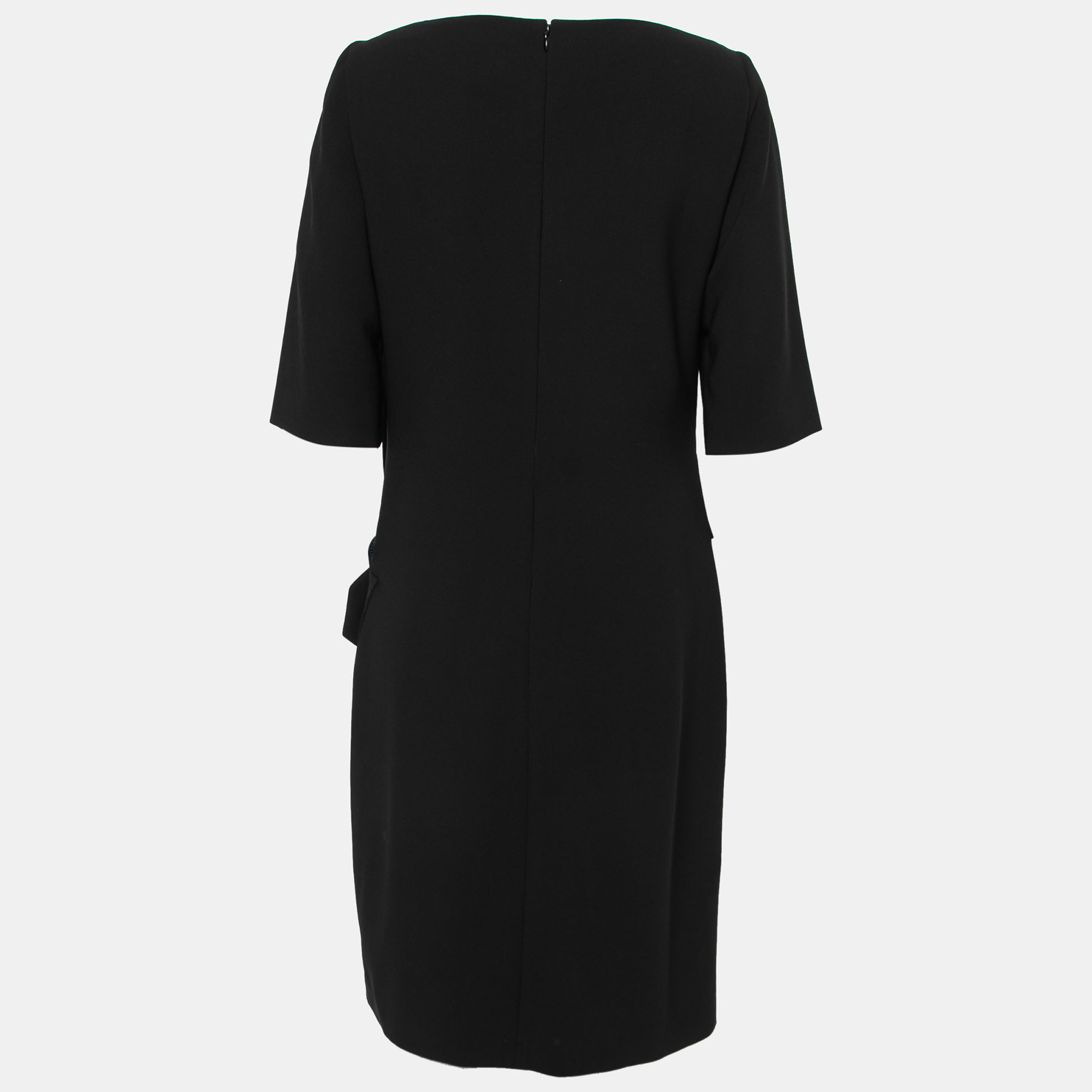 

Burberry Black Crepe Buckle Detail Dress