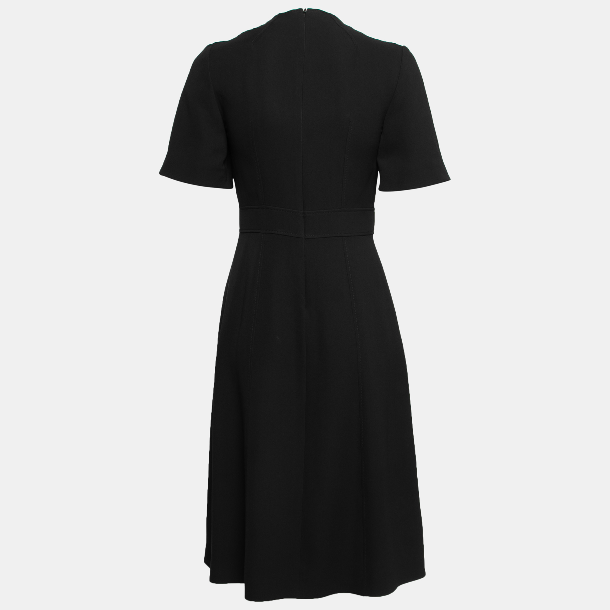 

Burberry Black Silk D-Ring Detail Short Sleeve Dress