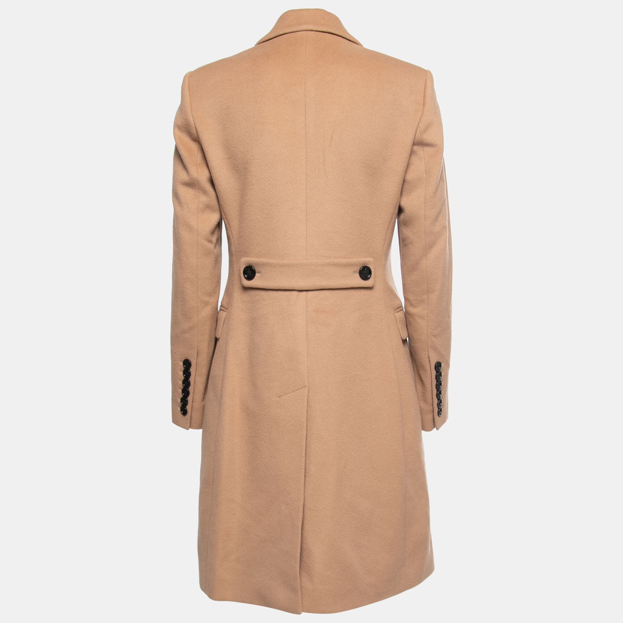 

Burberry Beige Wool & Cashmere Single-Breasted Coat