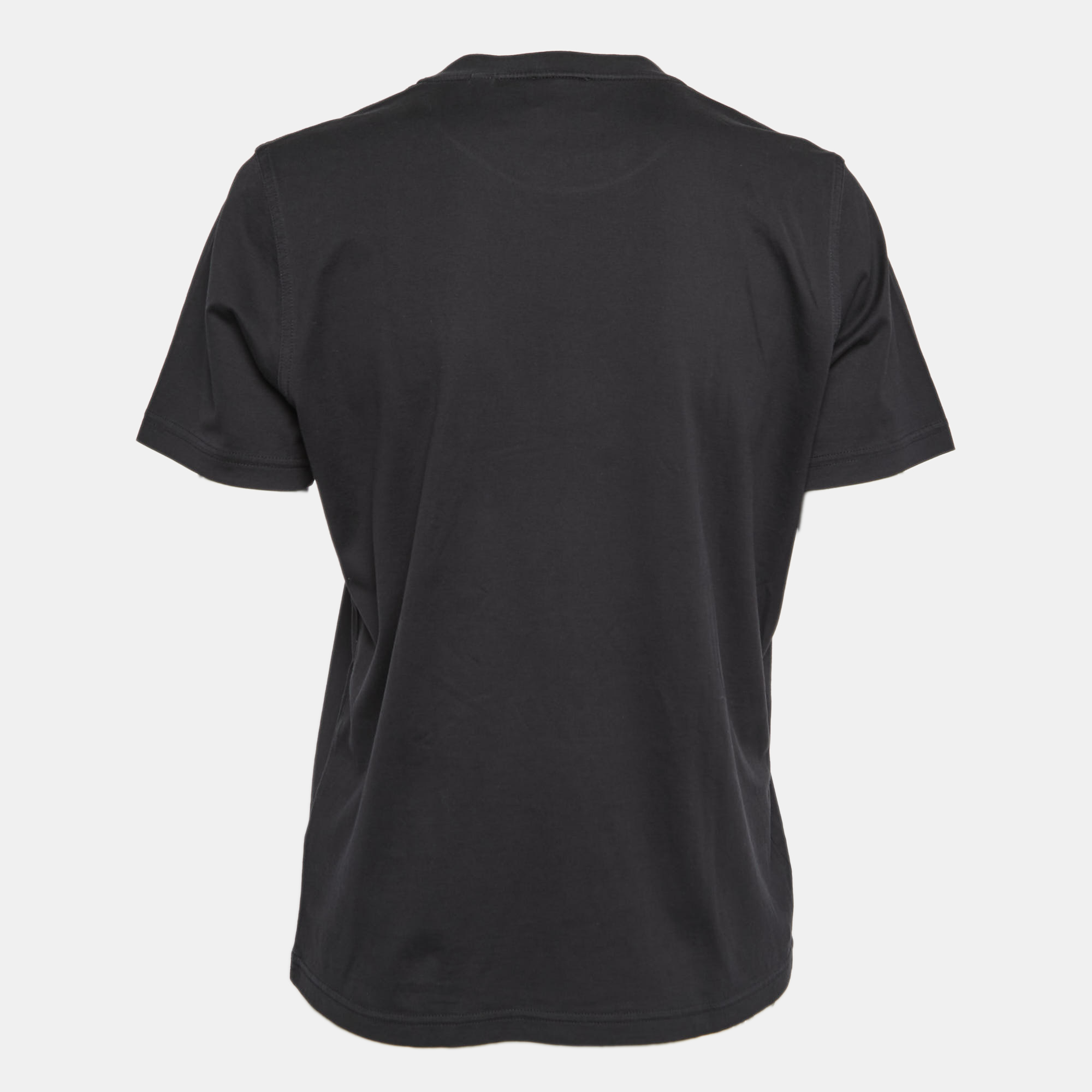 

Burberry Black Cotton Logo Printed Short Sleeve T-Shirt