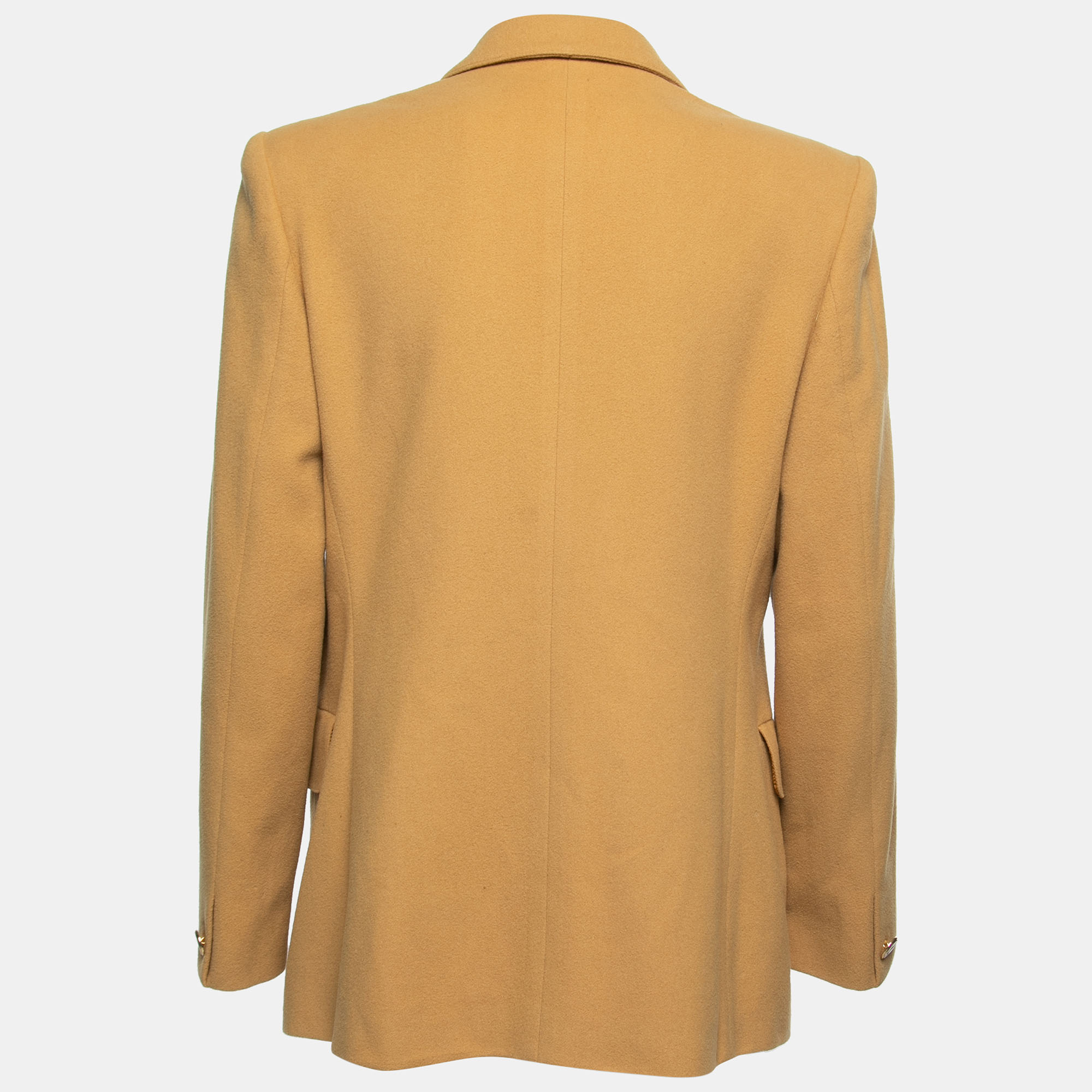 

Burberry Vintage Beige Wool & Cashmere Single-Breasted Blazer