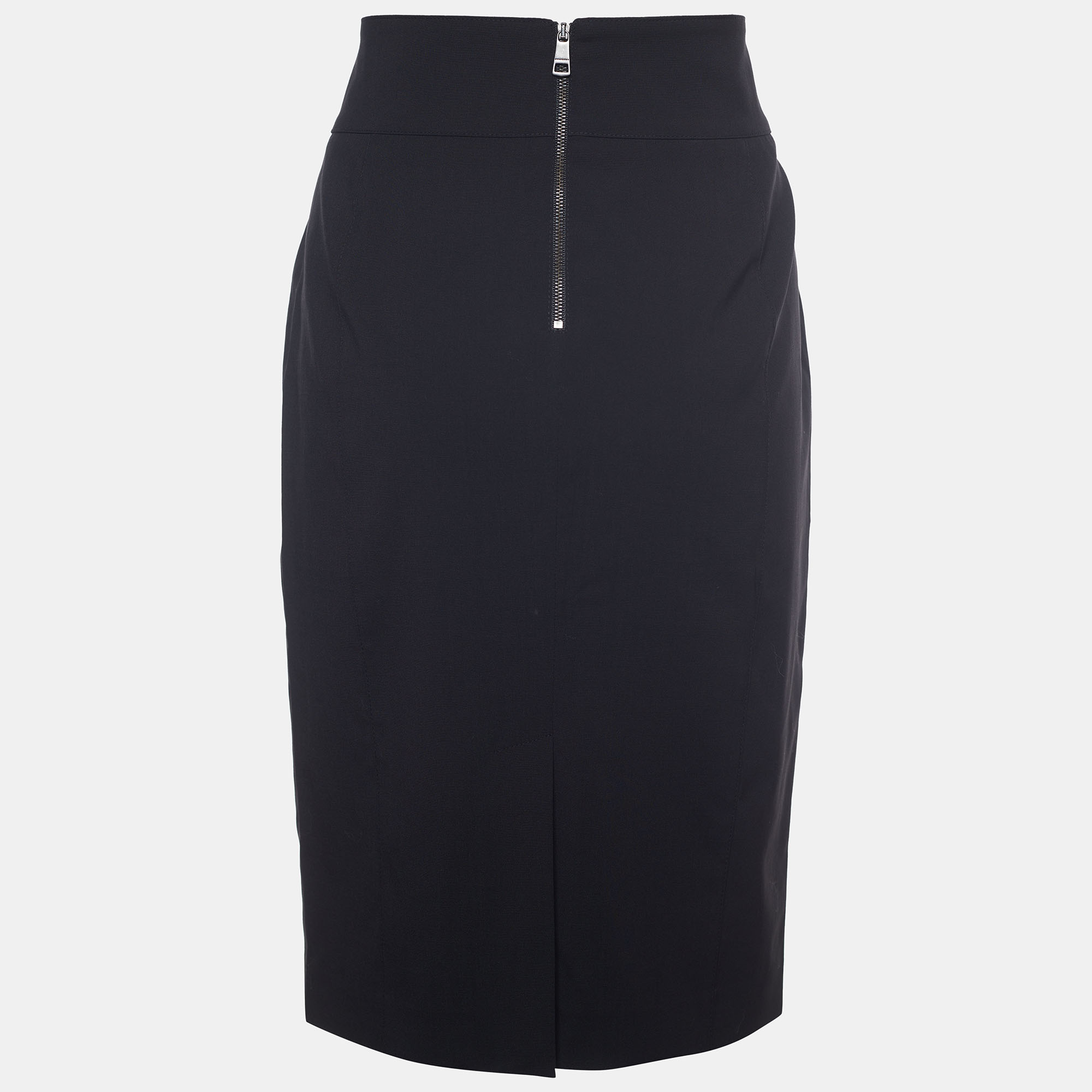 

Burberry Black Wool Pencil Skirt