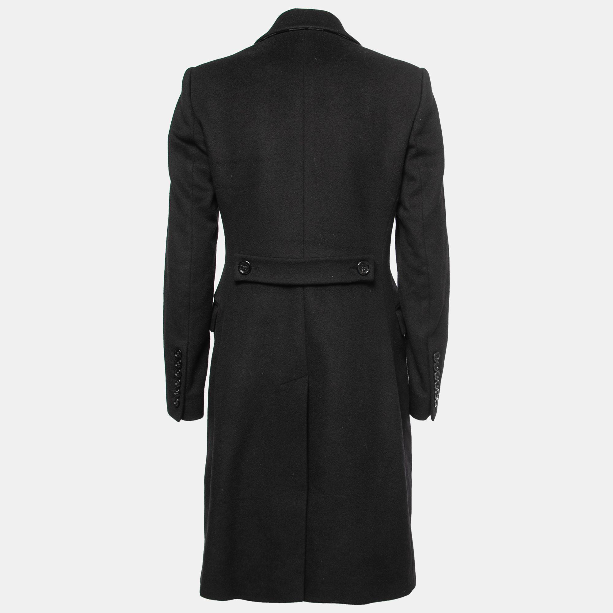 

Burberry Black Wool Single-Breasted Coat