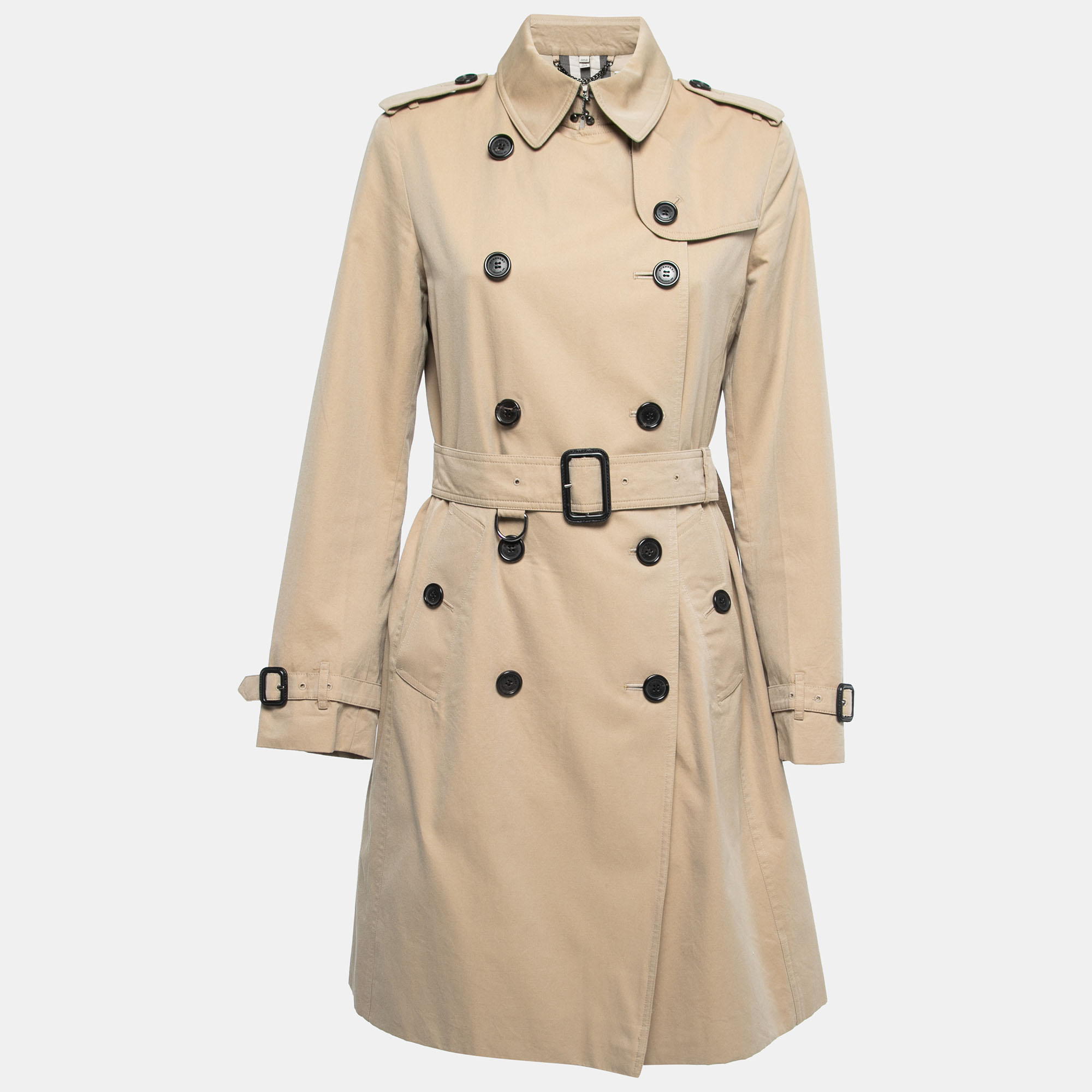 

Burberry Beige Cotton Belted Double Breasted Coat