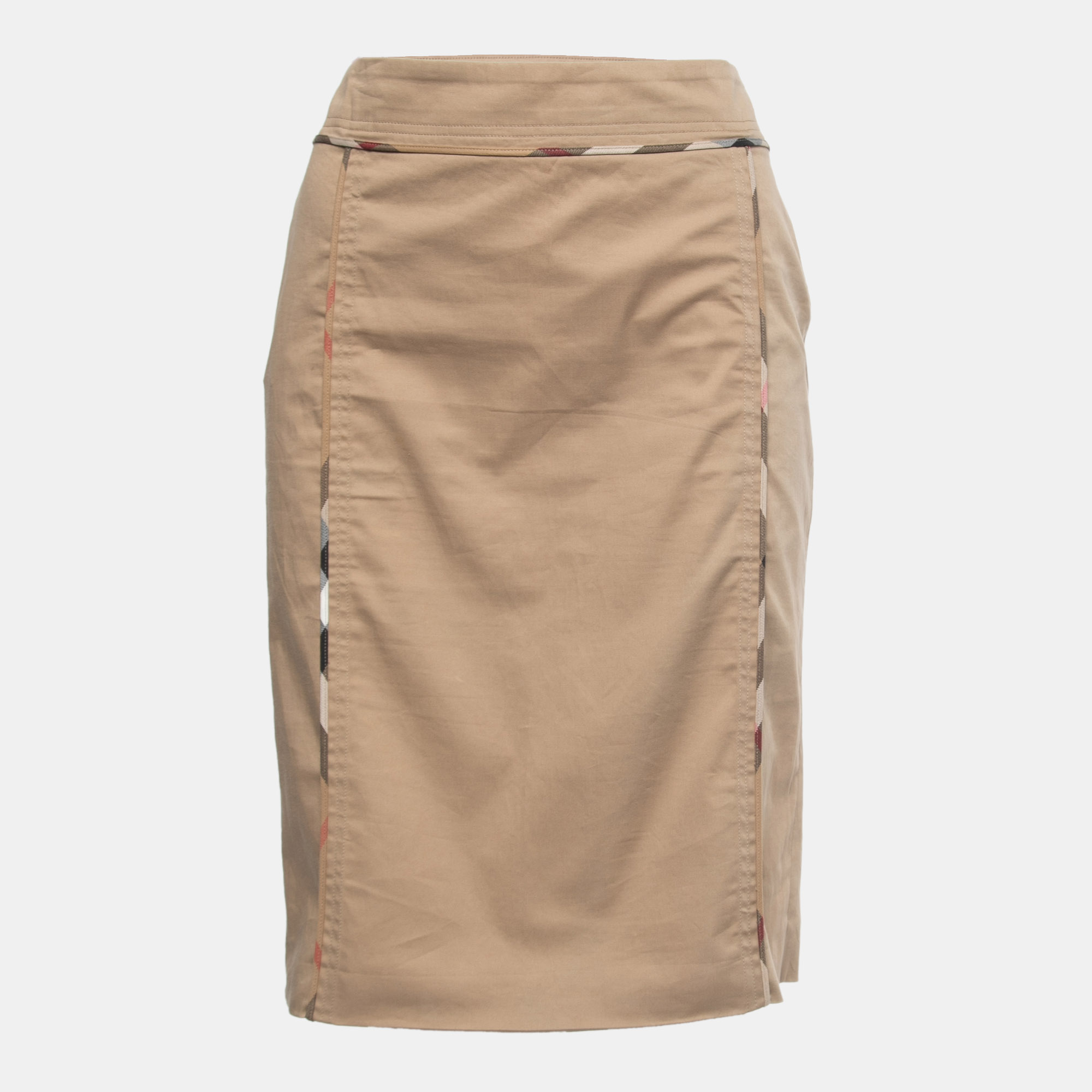 

Burberry Beige Cotton Knee-Length Skirt