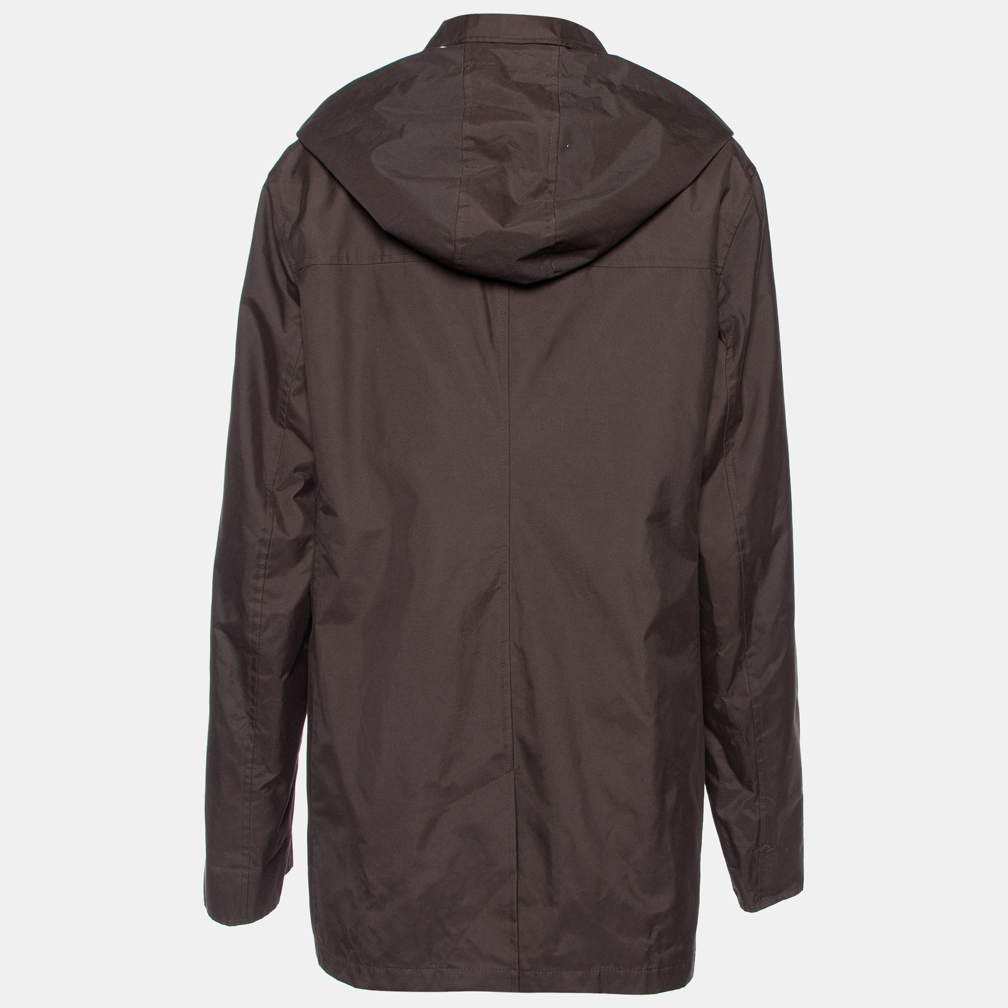 

Burberry Brown Polyester Double Lined Hooded Kayla Jacket