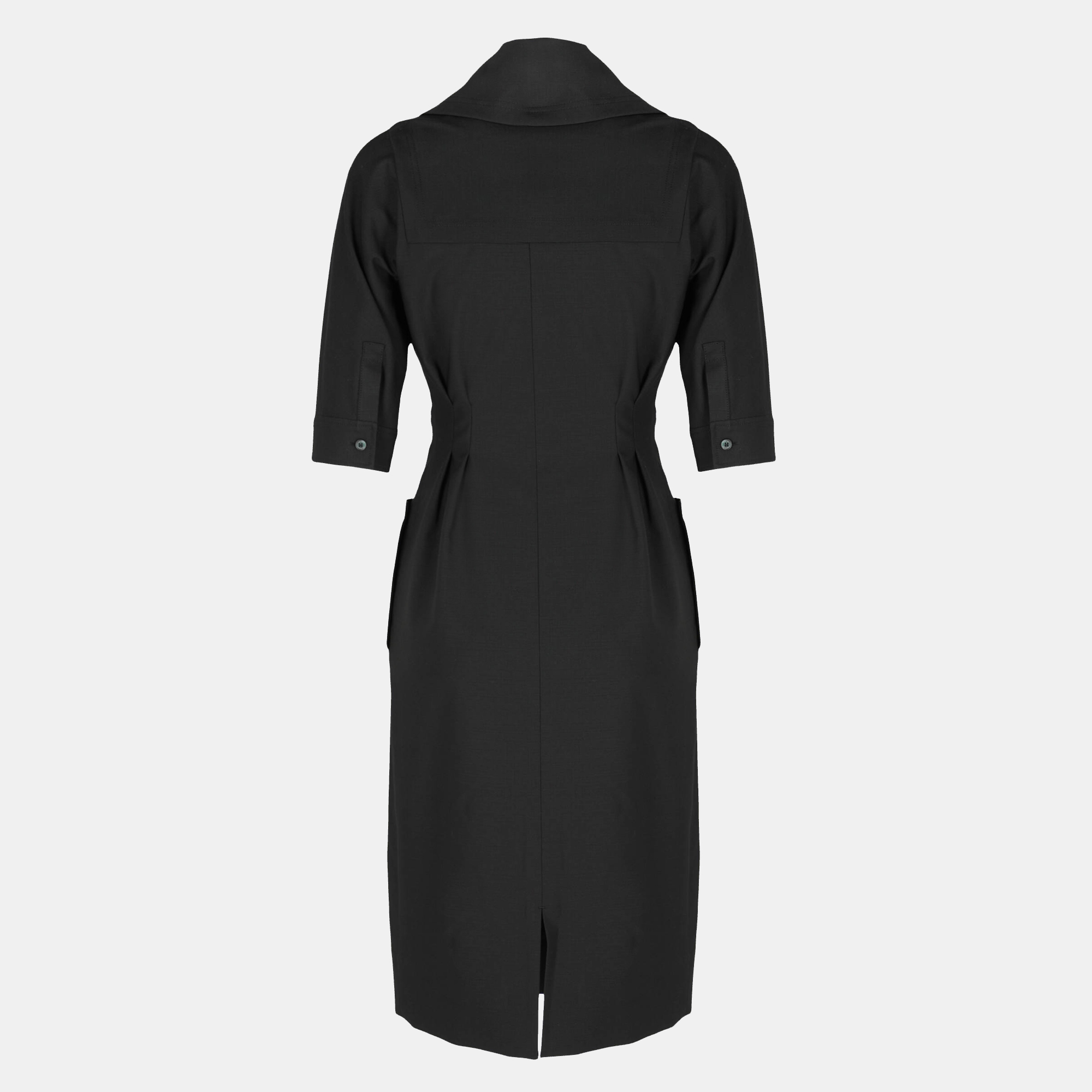 

Burberry Women's Wool Midi Dress - Black