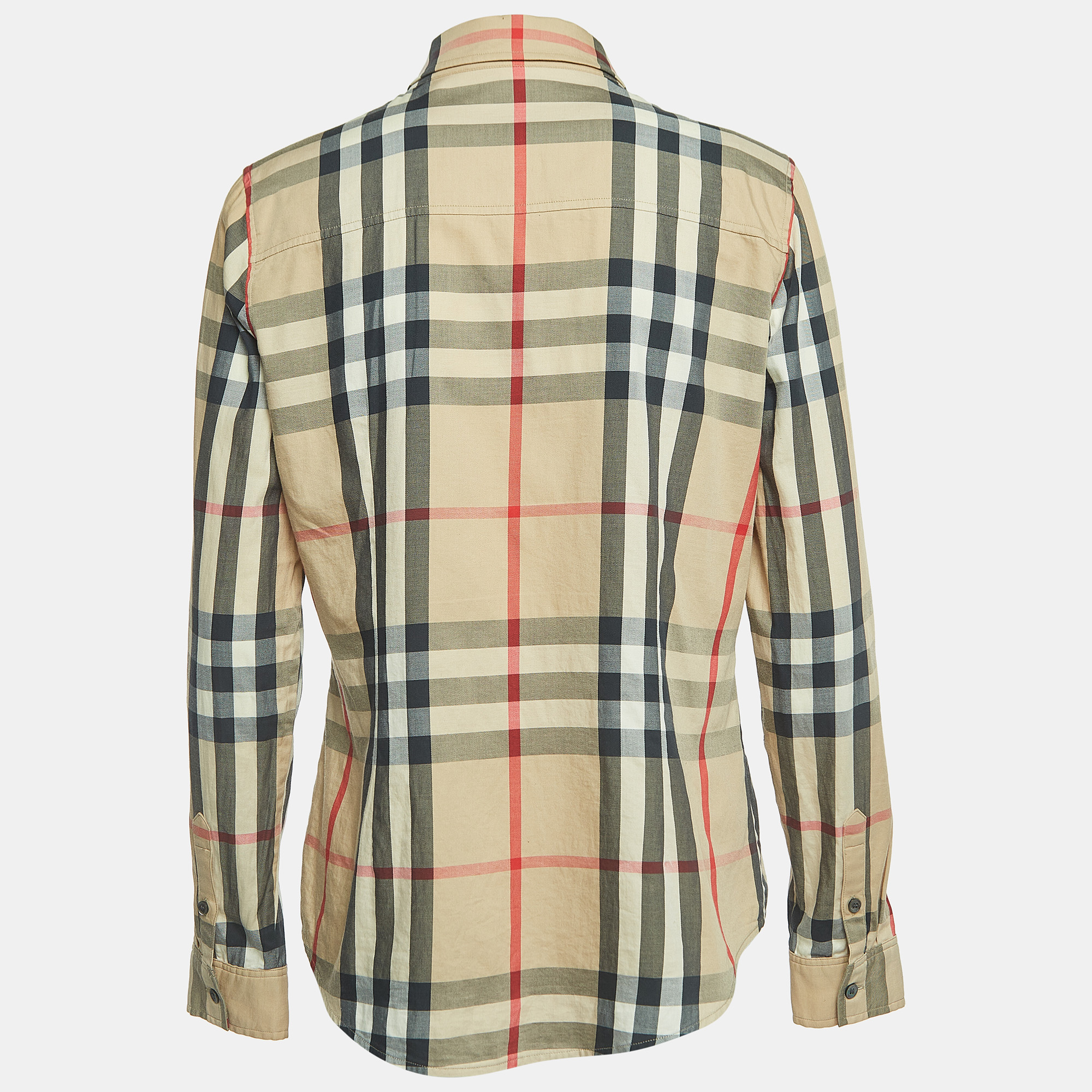 

Burberry Brit Beige Nova Check Cotton Long-Sleeve Shirt