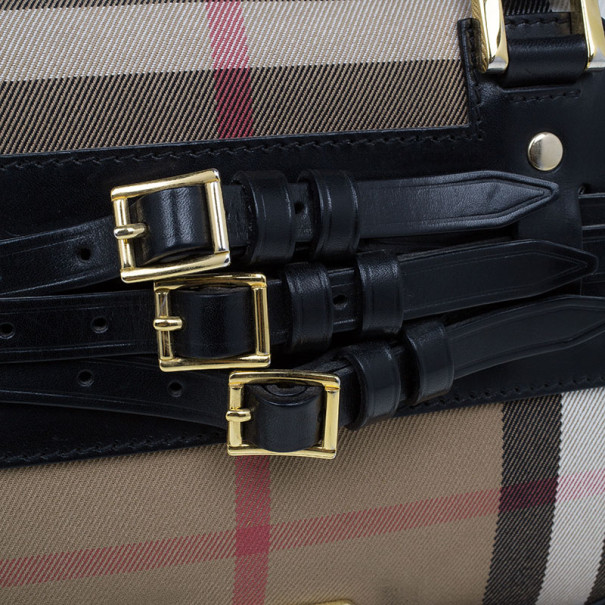 SOLD - BURBERRY Bridle House Check Medium Alchester Bowling  Bag_Burberry_BRANDS_MILAN CLASSIC Luxury Trade Company Since 2007